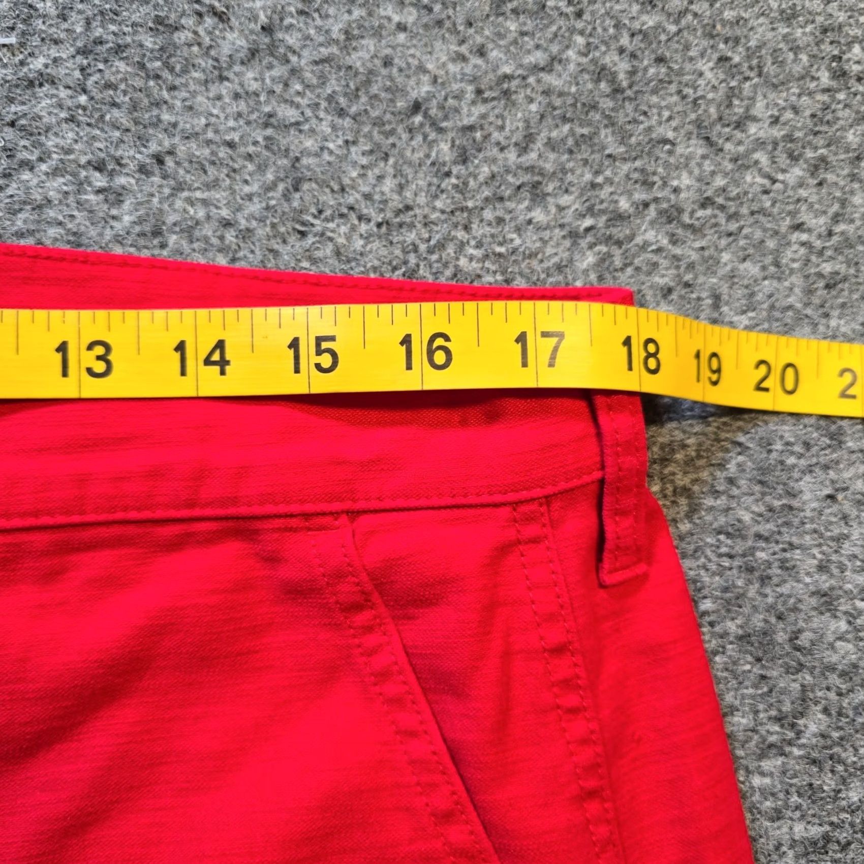 J.Crew J.CREW Jeans Womens Size 31 Red Wide-Leg Denim Pockets Casual Classic Preppy Shirt? Size 24" / US 00 / IT 34 - 5 Thumbnail