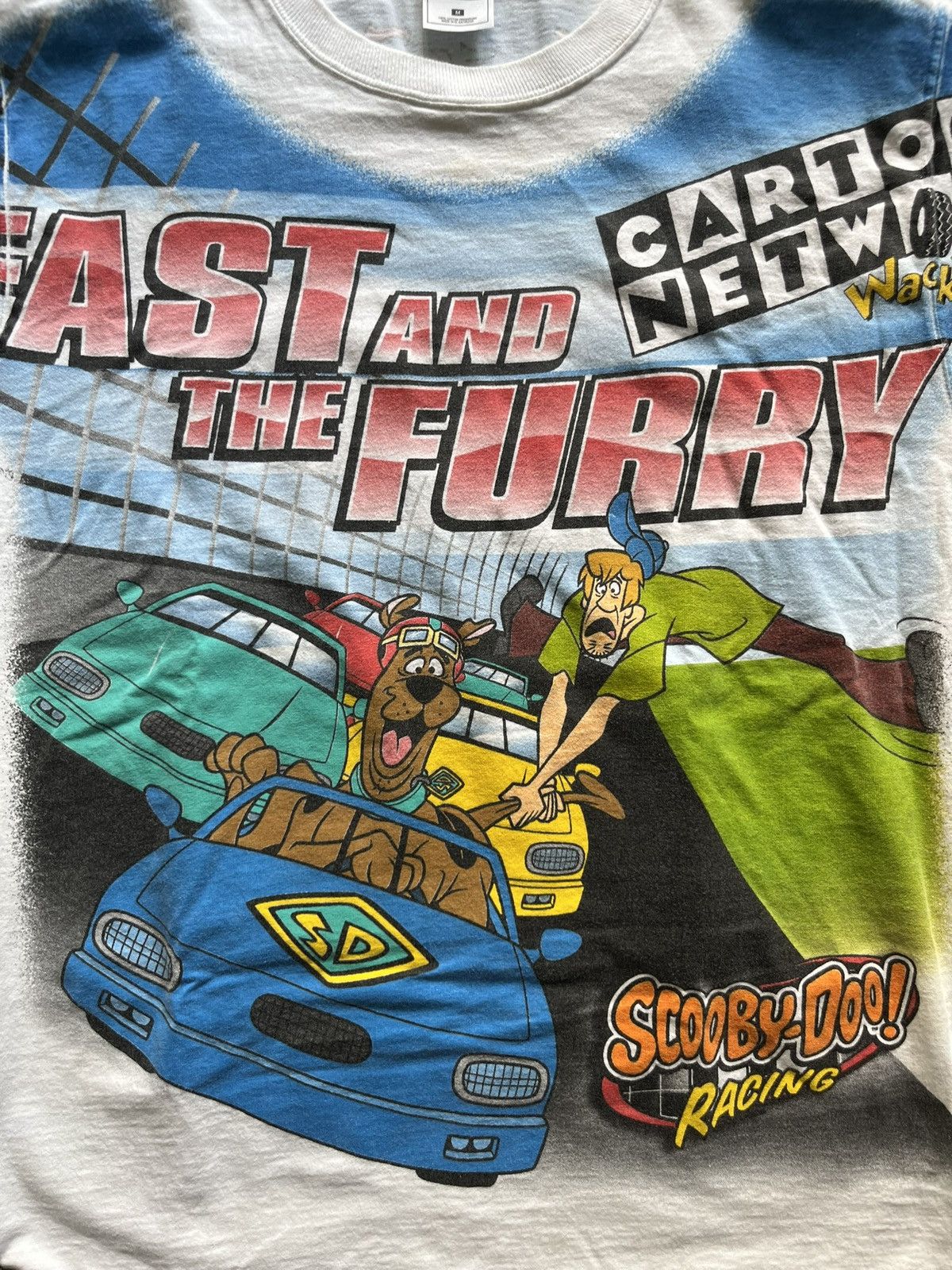 Cartoon Network × Fruit Of The Loom × Vintage Vintage 2002 Scooby-Doo Wacky Racing Cartoon Tee Size US M / EU 48-50 / 2 - 3 Thumbnail