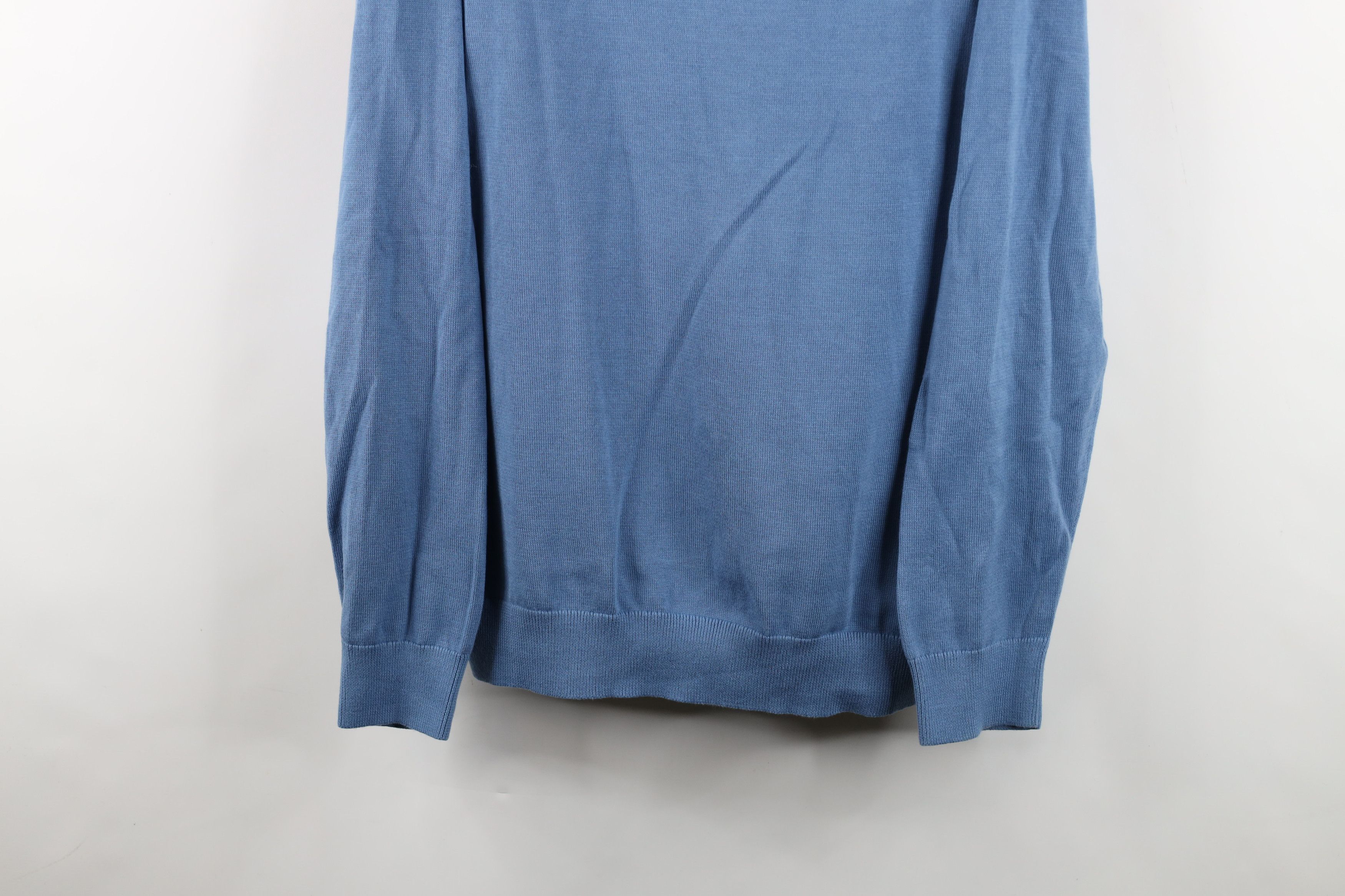 Lands' End Deadstock Vintage Lands End Supima Cotton Knit Sweater Blue Size US XXL / EU 58 / 5 - 3 Thumbnail