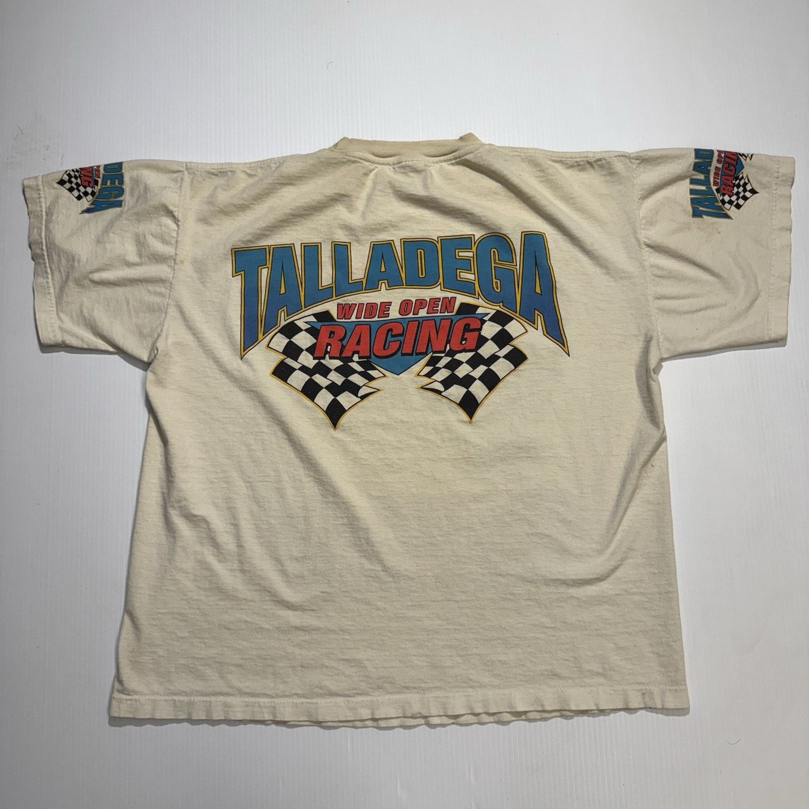 Jerzees Vintage 1996 TALLDEGA BAMA WIDE OPEN CAR NASCAR SHIRT Size US XL / EU 56 / 4 - 7 Thumbnail