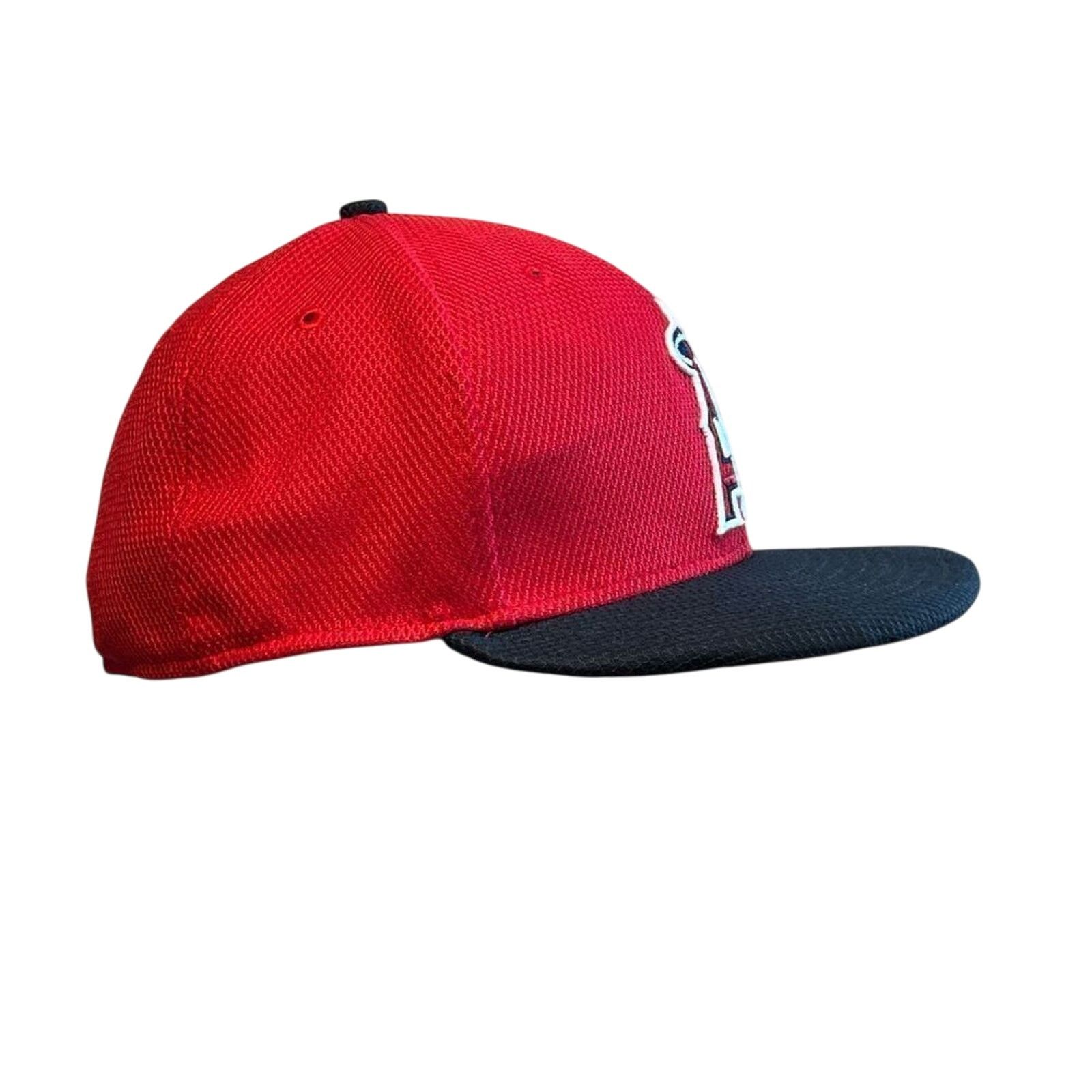 New Era New Era Los Angeles Angels 5950 Baseball Cap Hat 7 1/8 MLB Size ONE SIZE - 4 Thumbnail
