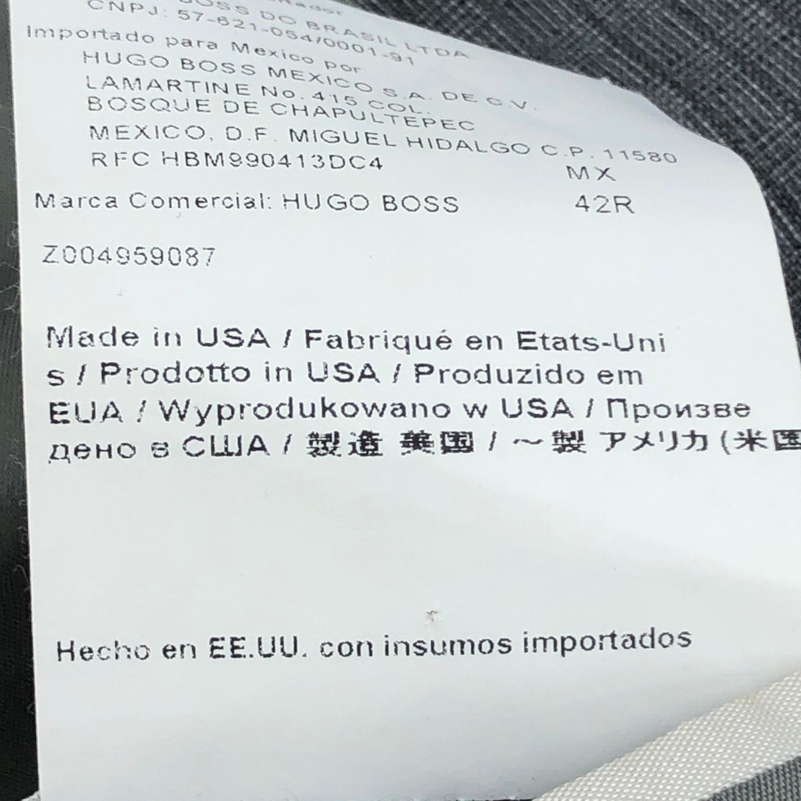 Hugo Boss Hugo Boss Size 42R Sport Coat The Grand/Central *TINY FLAW Size 42R - 19 Thumbnail