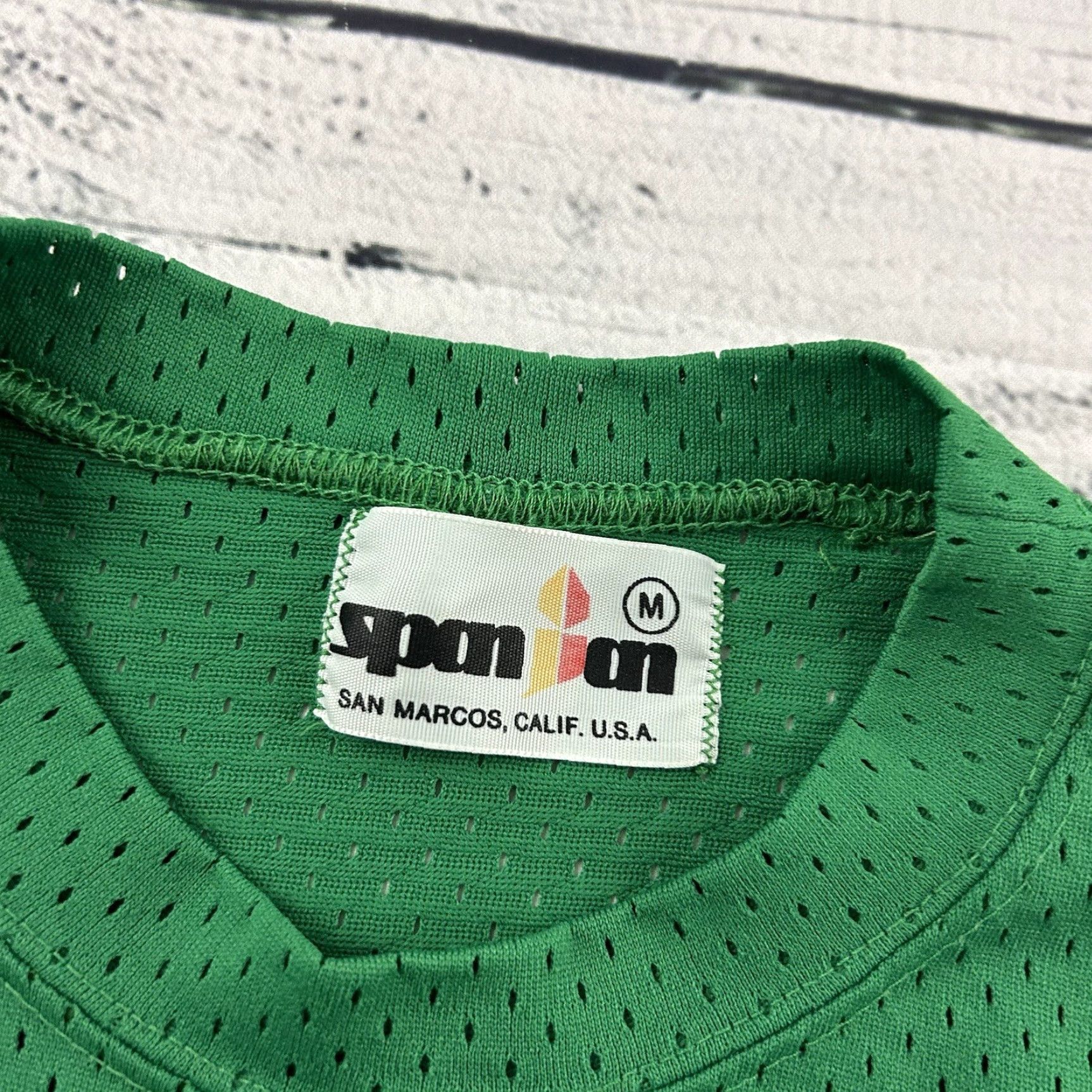 Vintage VINTAGE SpanJan Jersey Football Short Sleeve Men M Green Size US M / EU 48-50 / 2 - 2 Thumbnail