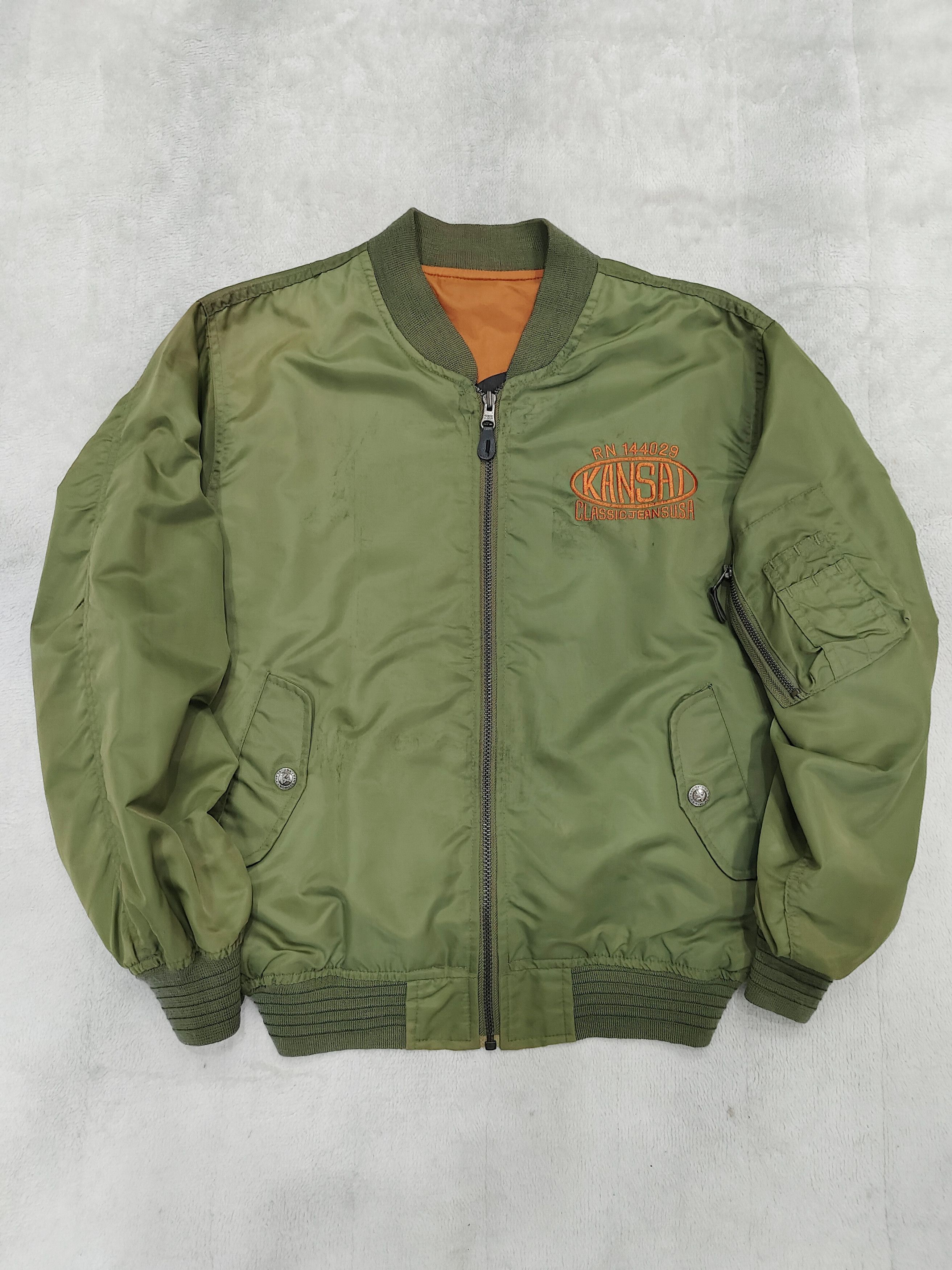 Kansai Yamamoto 80s Kansai- Archived Pilot Club Reversibel Bomber Jacket Size US M / EU 48-50 / 2 - 3 Thumbnail