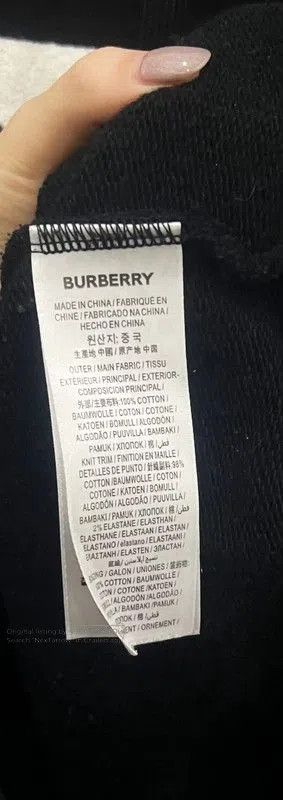 Burberry Burberry Black Cotton Women's Hoodie. Size XXS / US 00 / IT 34 - 5 Thumbnail