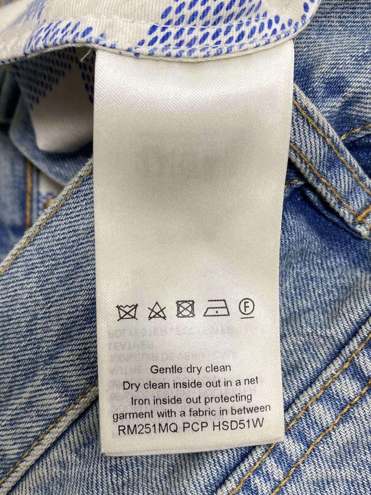 Louis Vuitton LV ss25 new jeans sewn pearl button leather patch 29 99new Size 29" - 5 Thumbnail