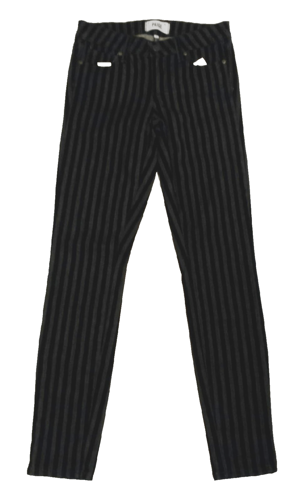 Paige Paige Velvet Stripe Verdugo Skinny Jeans Black ( 25 ) Size 25" / US 0 / IT 36 - 10 Thumbnail