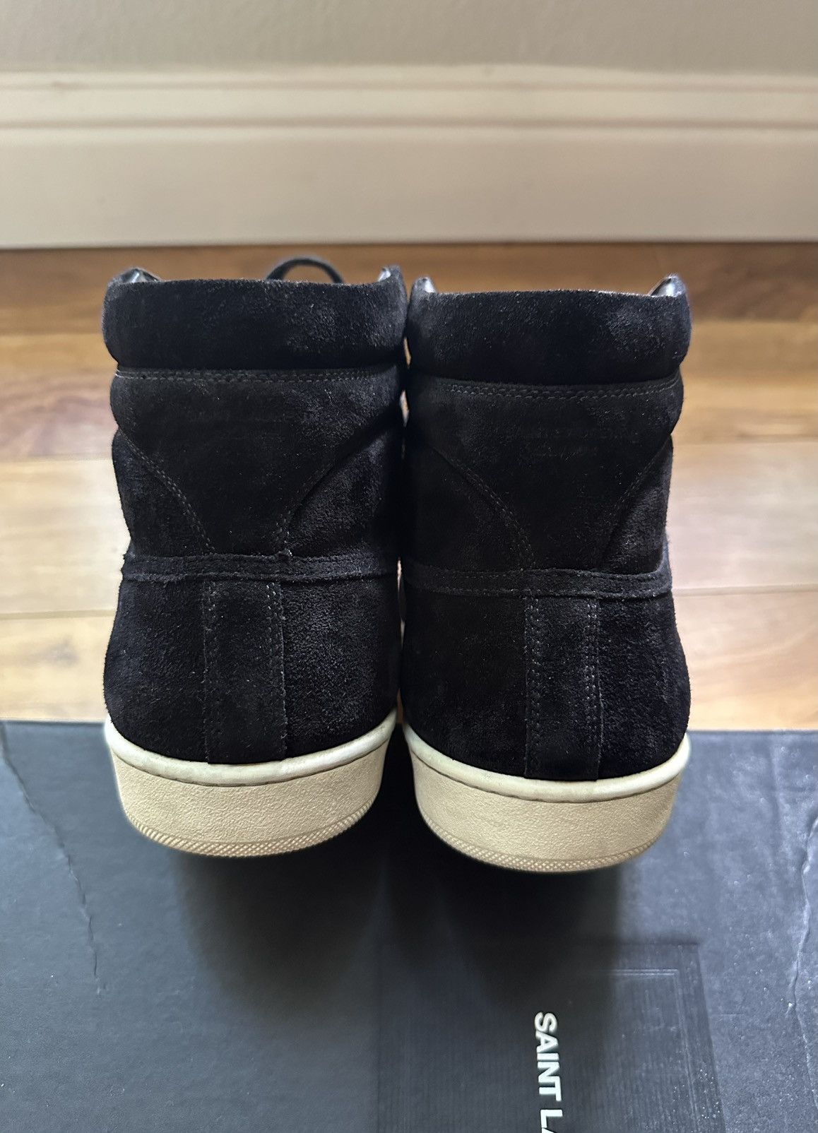 Saint Laurent Paris Saint Laurent Court Classic SL/10H - Black Suede Size US 12 / EU 45 - 4 Thumbnail
