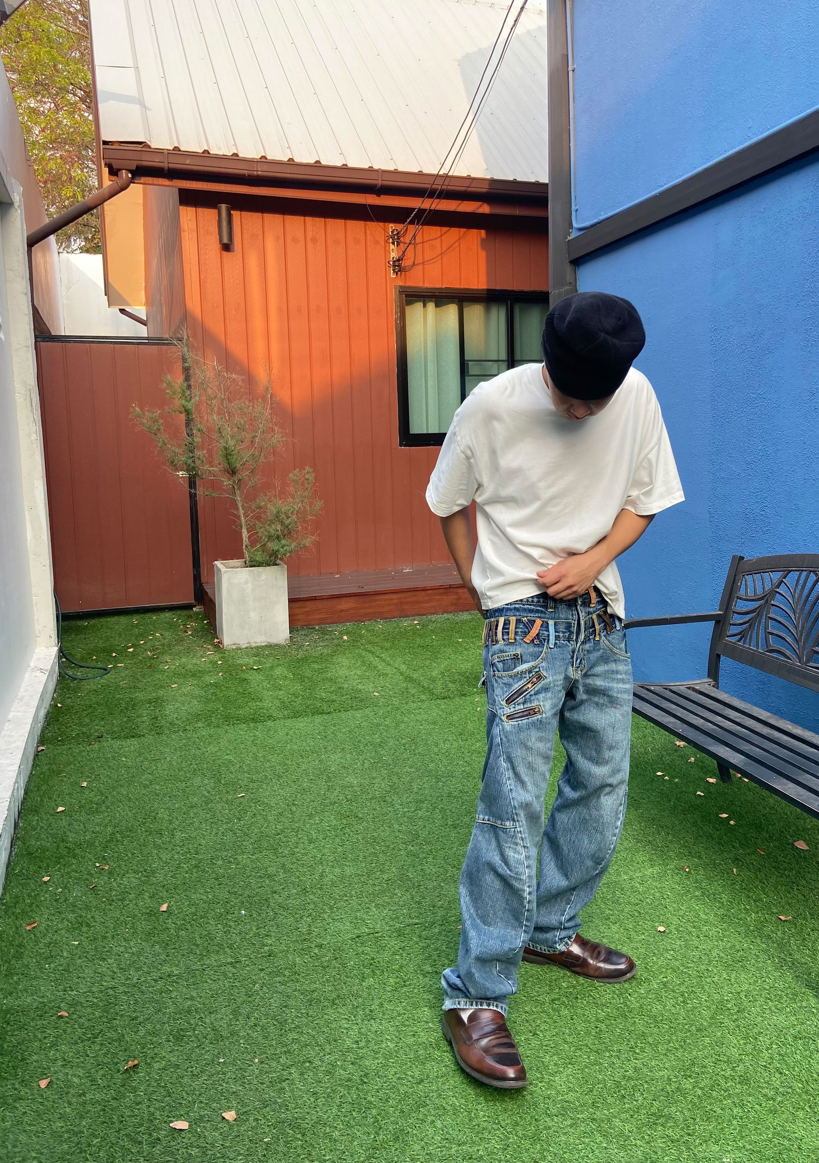 Japanese Brand Vintage breathmint by brthbreath double waist jeans Size US 32 / EU 48 - 7 Thumbnail