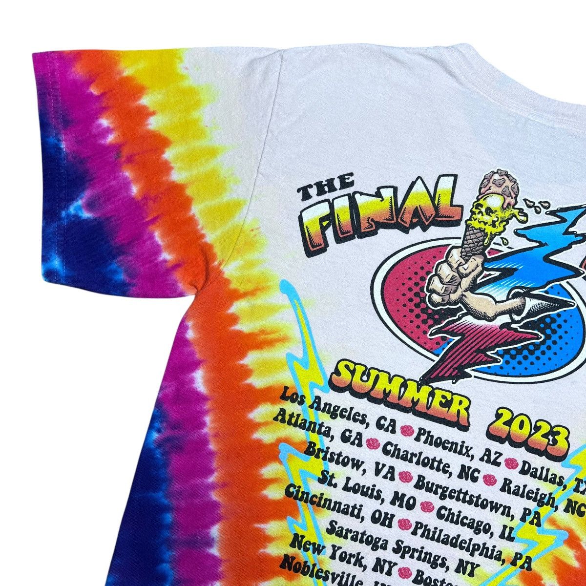 Band Tees × Grateful Dead × Vintage 2023 Dead And Company Final Summer Tour Tie Dye Band T-Shirt Size US S / EU 44-46 / 1 - 10 Thumbnail