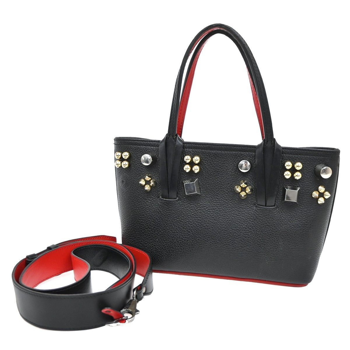 Christian Louboutin Cabata Empire Tote Studded Leather