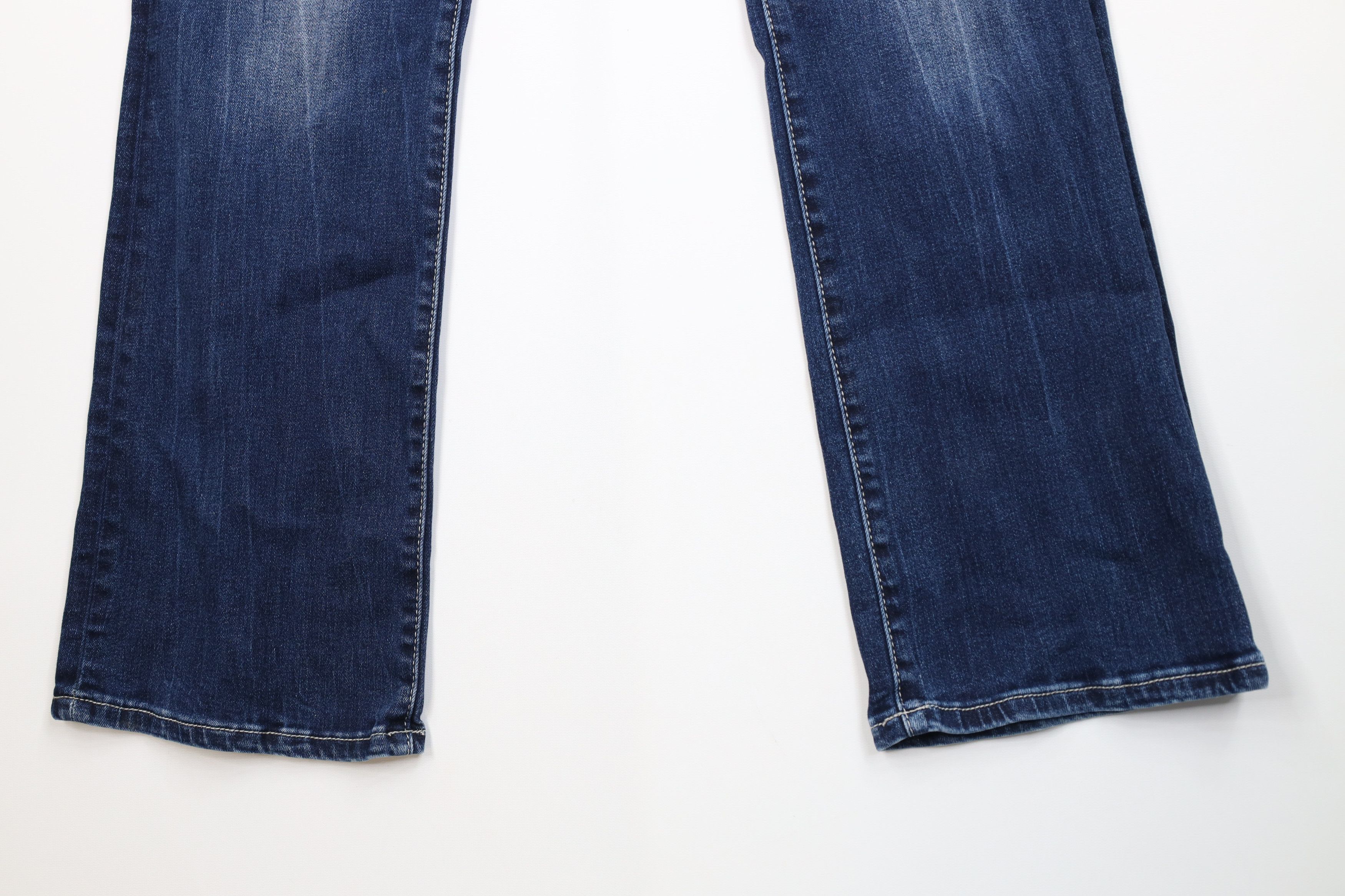 Vintage Buckle BKE Distressed Thick Stitch Stretch Victoria Jeans Size 32" / US 10 / IT 46 - 4 Thumbnail