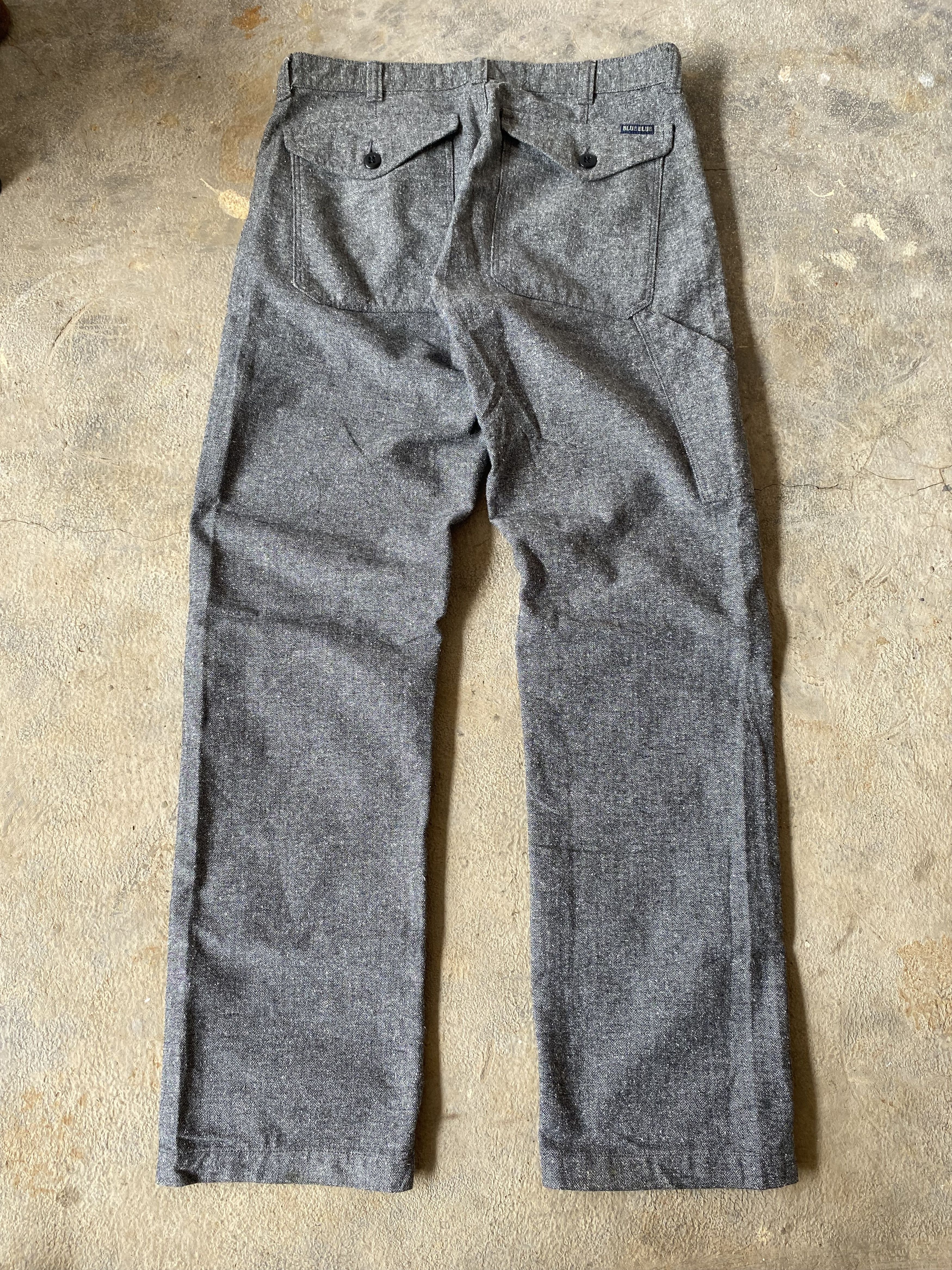 Blue blue japan wool carpenter pants