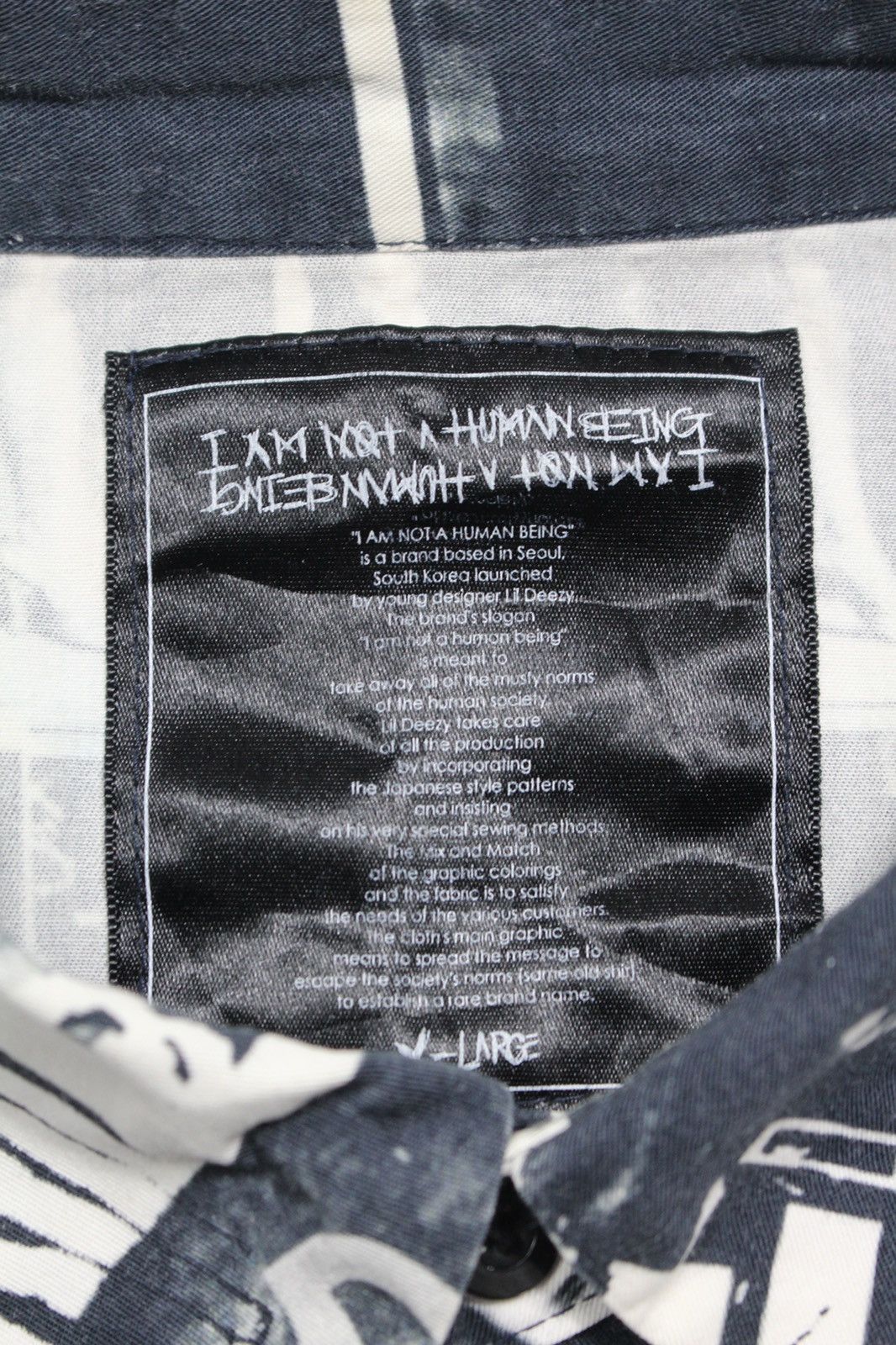 Hysteric Glamour I AM NOT A HUMAN BEING OVP SHIRT Size US XL / EU 56 / 4 - 4 Thumbnail