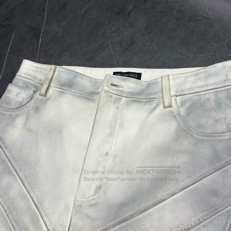 Balenciaga Balenciaga size S Motorcycle Leather Pants Size US 27 - 8 Thumbnail
