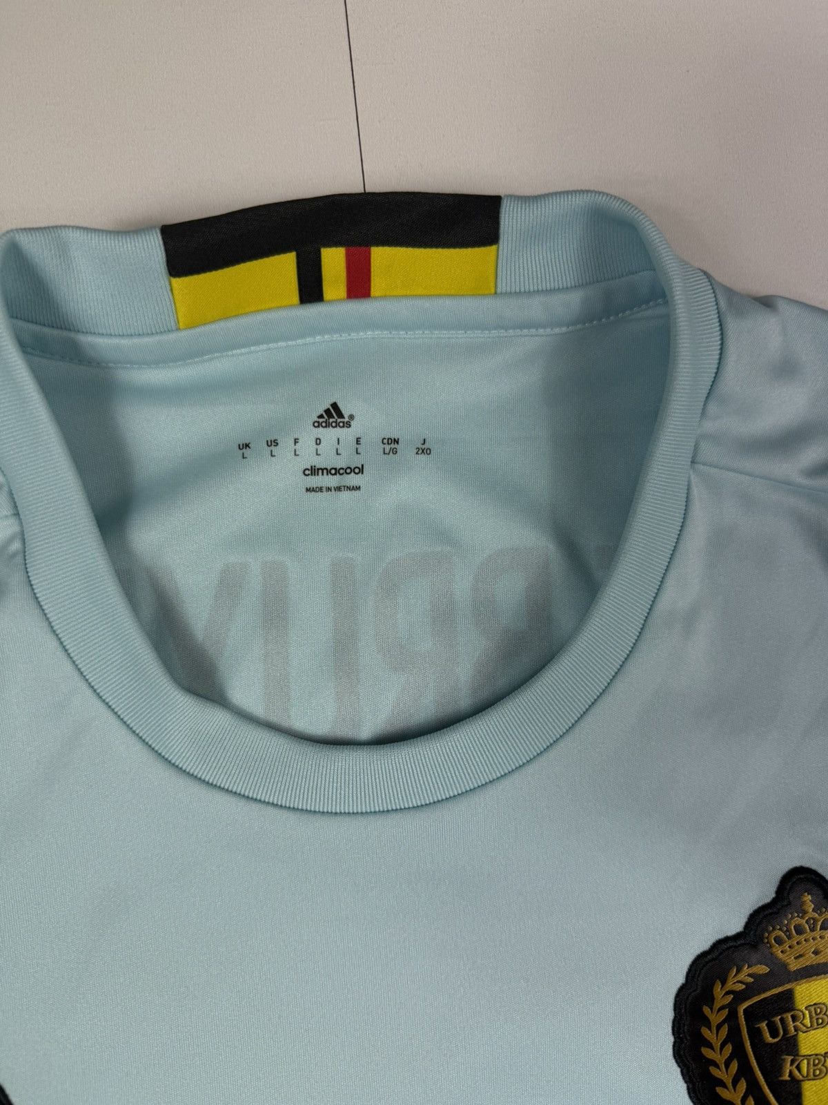 Adidas Adidas Belgium Away Jersey 2015/16 Kevin De Bruyne #7 Size US L / EU 52-54 / 3 - 6 Thumbnail