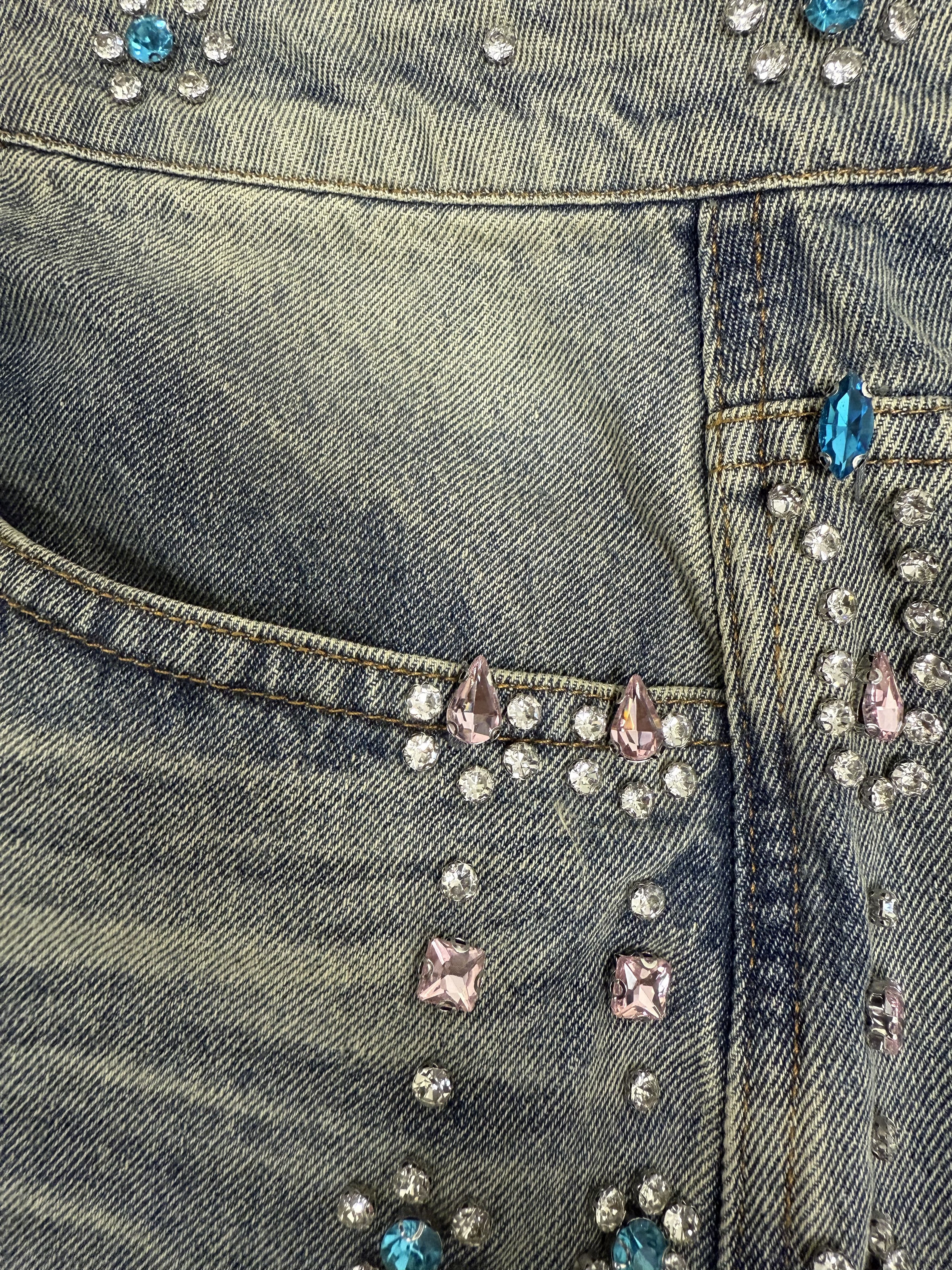 Vale Vale Candy Denim Jorts Size US 34 / EU 50 - 2 Thumbnail