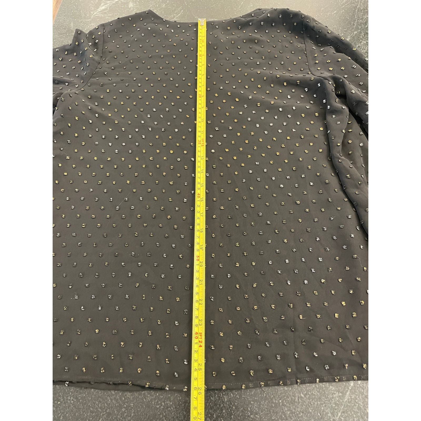 Other Dress Barn Black blouse with metallic accents LG Size L / US 10 / IT 46 - 10 Thumbnail