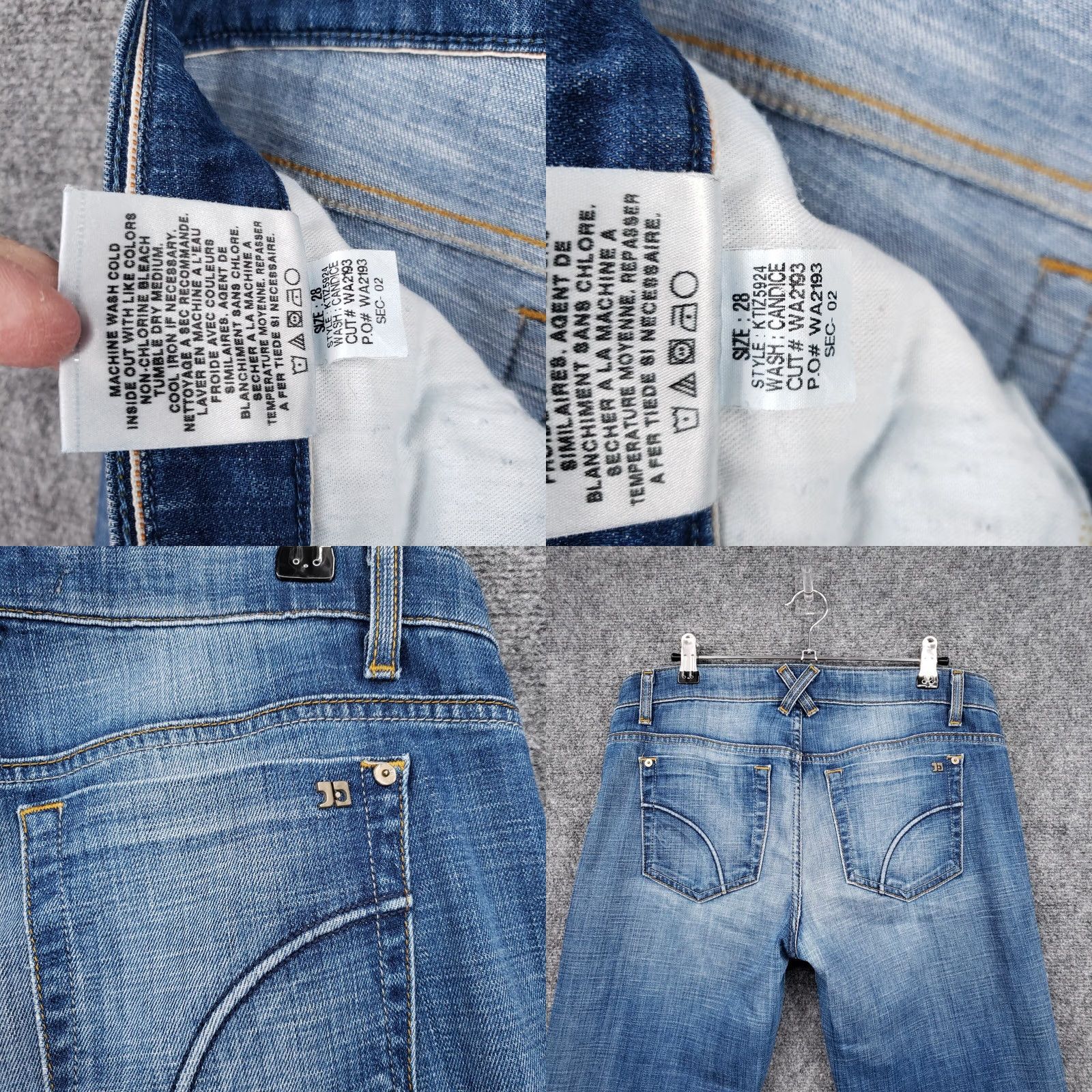 Vintage Joe's Jeans Womens Blue Candice Cropped Mid Rise Stretch Denim Jeans 28 Medium Wash Size 28" / US 6 / IT 42 - 9 Thumbnail