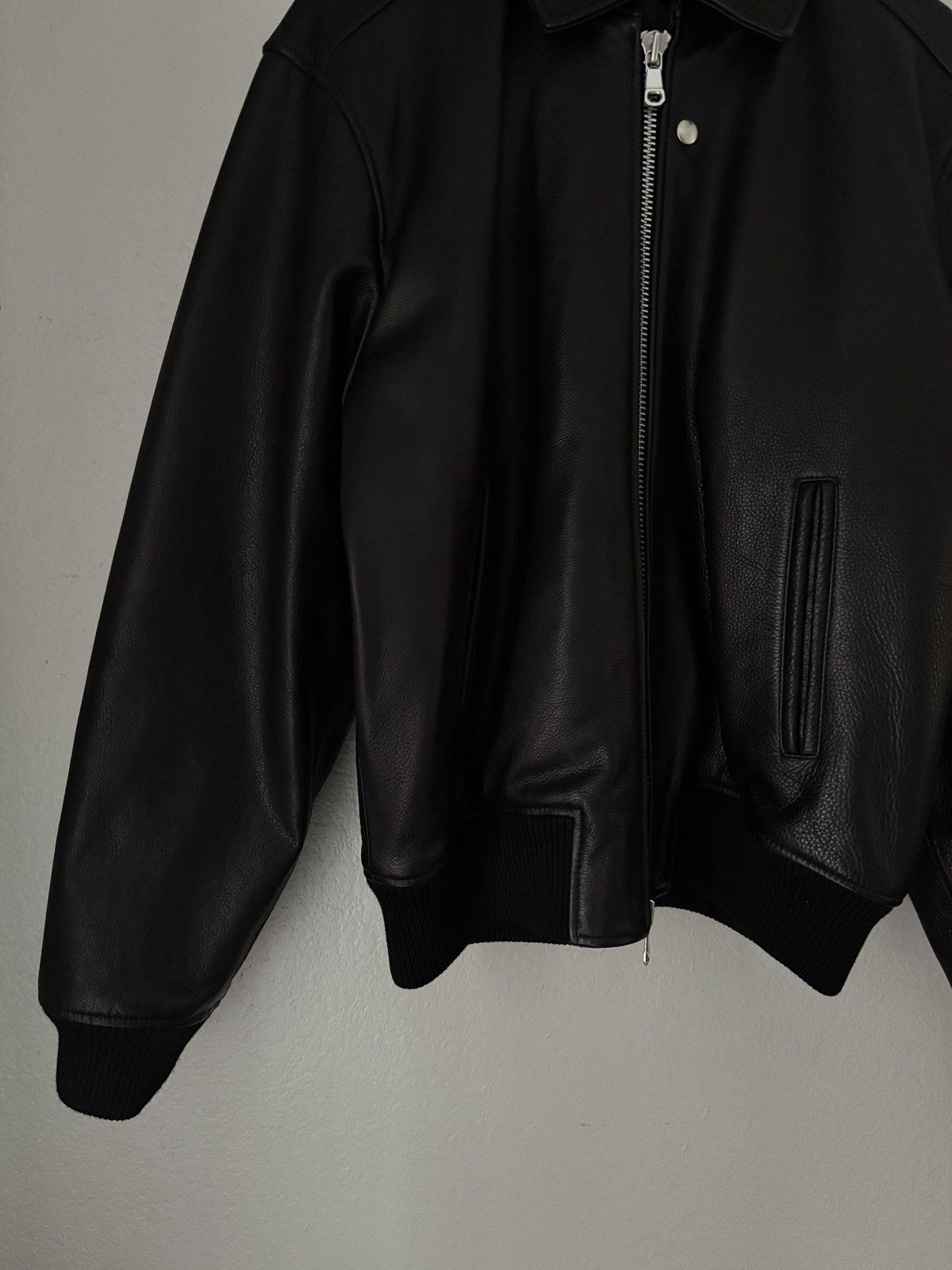 Stussy Stussy Leather Flight Jacket Size L Size US L / EU 52-54 / 3 - 3 Thumbnail