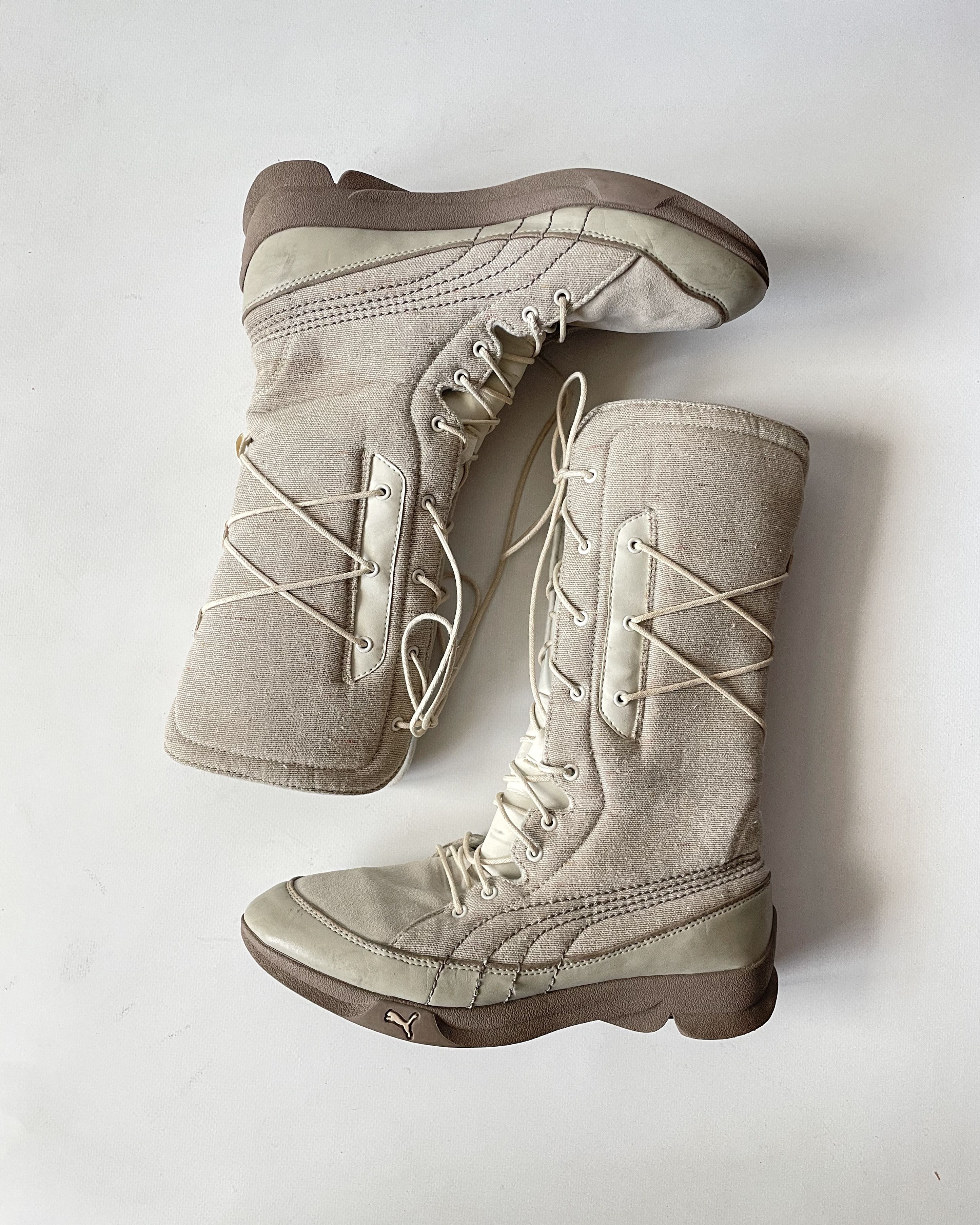 Puma Vintage Puma Mid Calf Y2K Boots Size US 5.5 / IT 35.5 - 4 Thumbnail