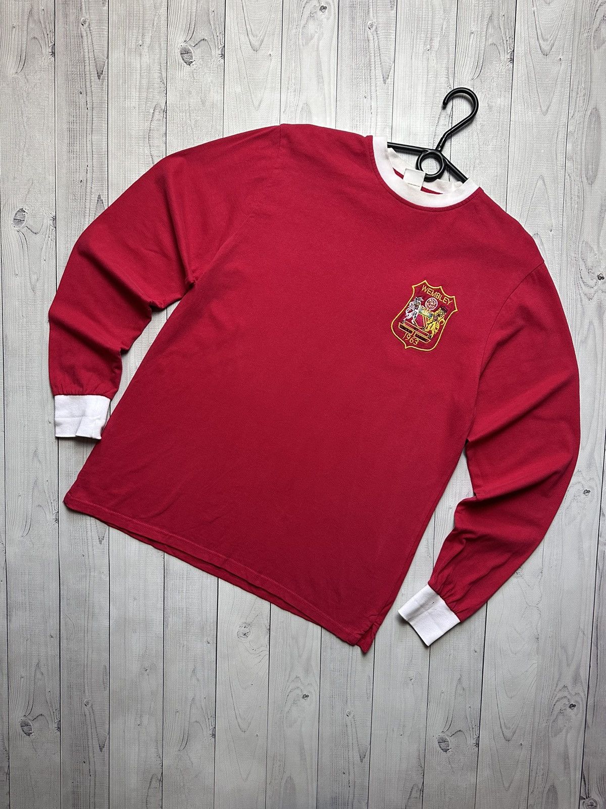 Vintage Manchester United soccer jersey long size M retro
