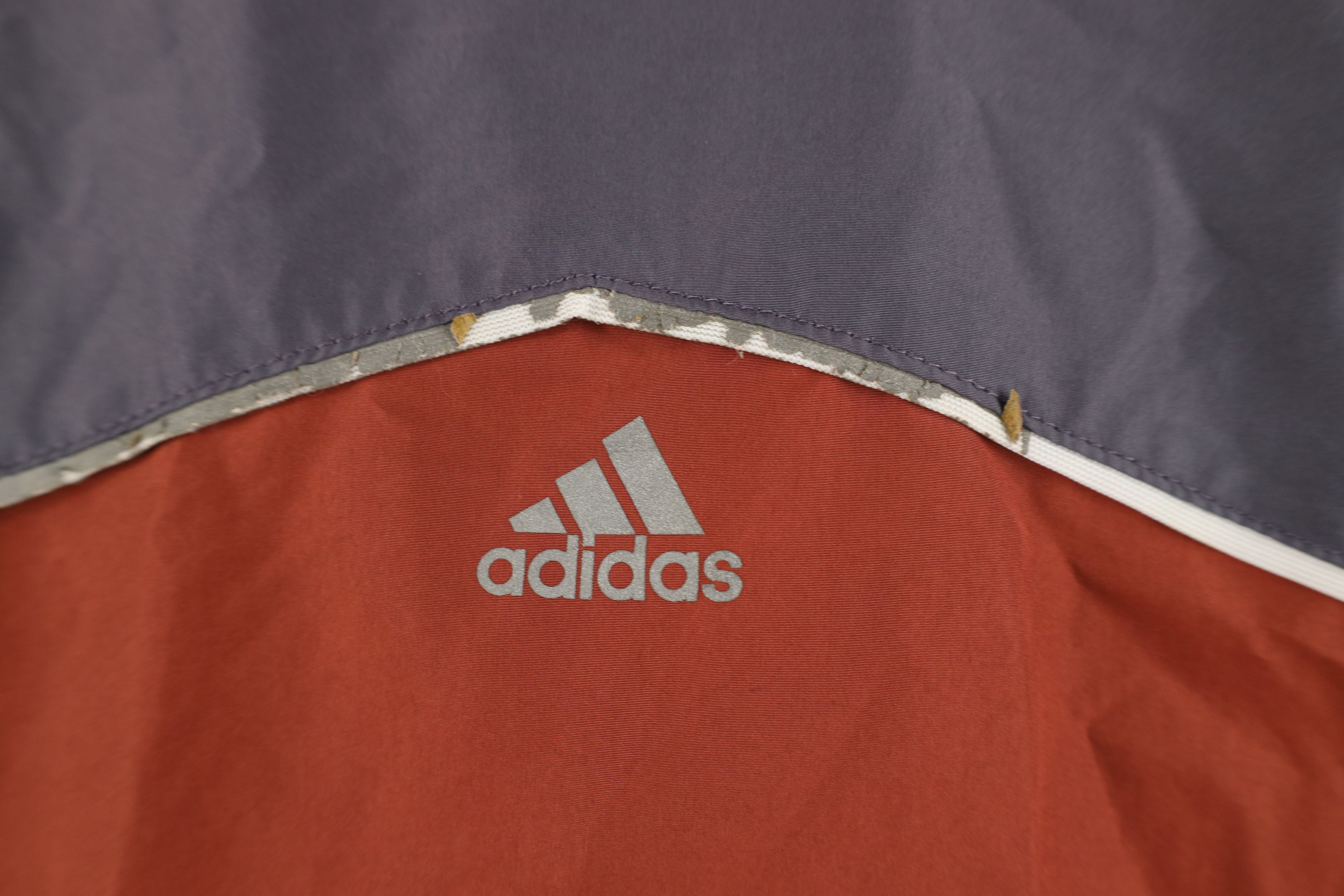 Adidas × Vintage Vintage 90s Adidas Spell Out Reflective Windbreaker Jacket Size US M / EU 48-50 / 2 - 12 Thumbnail