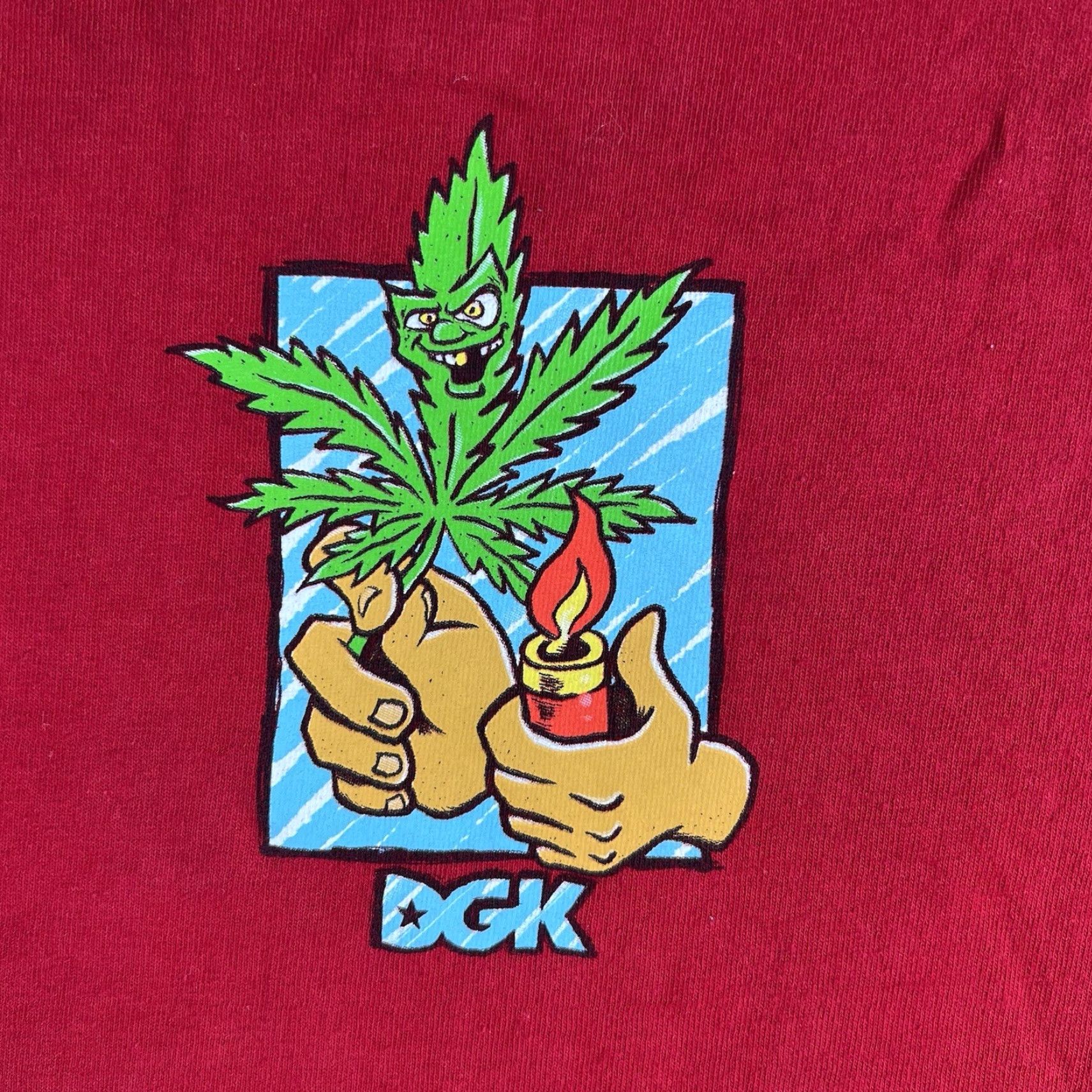 DGK DGK T-Shirt Adult L Red Shirt Mens 90s Art Hip Hop Alice in Wonderland Graphic Print Logo Vintage No Size US L / EU 52-54 / 3 - 2 Thumbnail