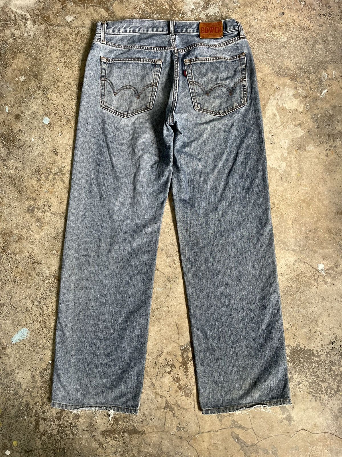 Edwin Vintage Edwin Faded Denim Jeans Baggy Pants Distressed Size US 32 / EU 48 - 4 Thumbnail