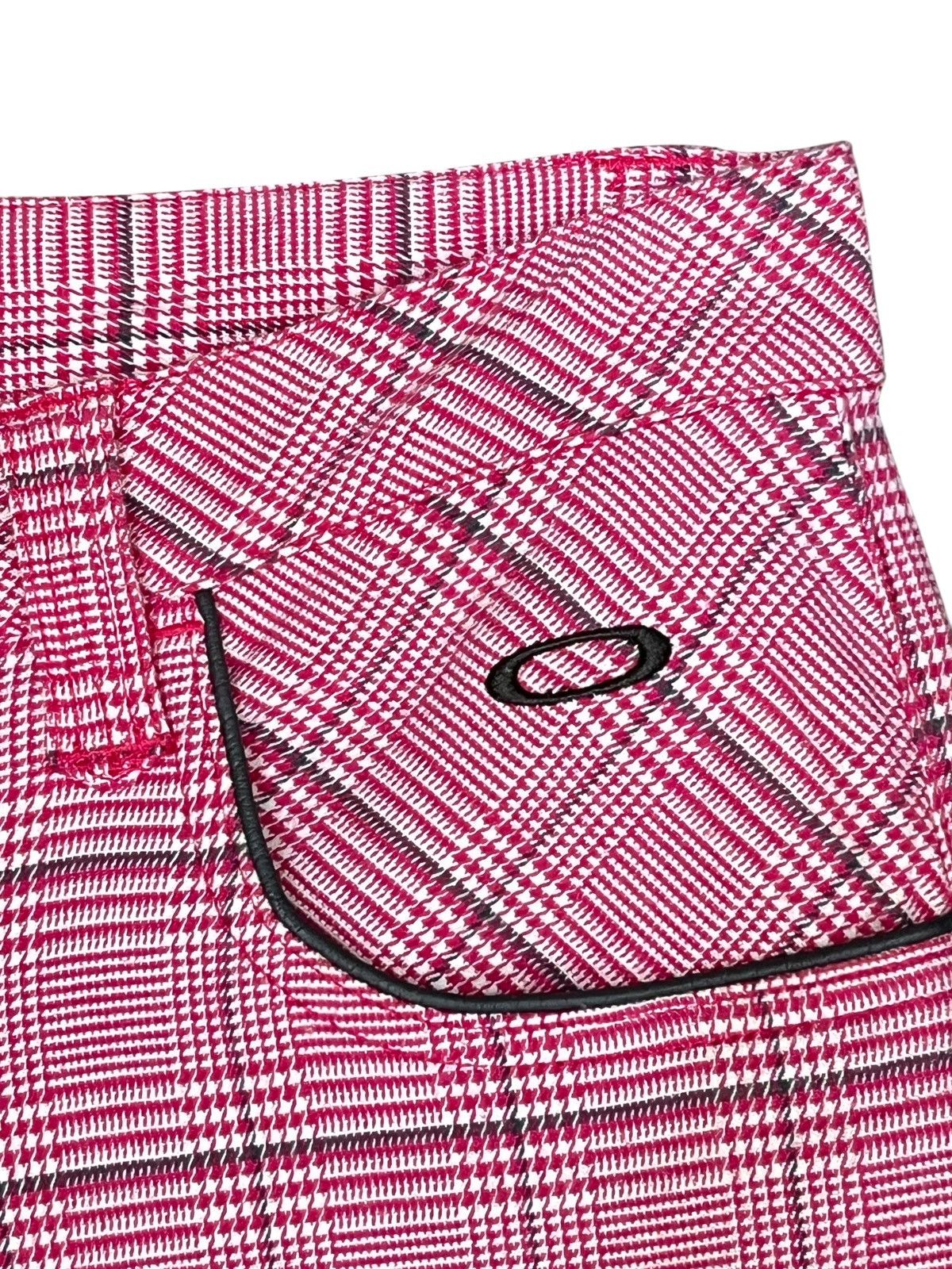 Oakley Vintage Oakley Skull Pink Houndstooth Flare Pants Rare Size 30" / US 8 / IT 44 - 5 Thumbnail