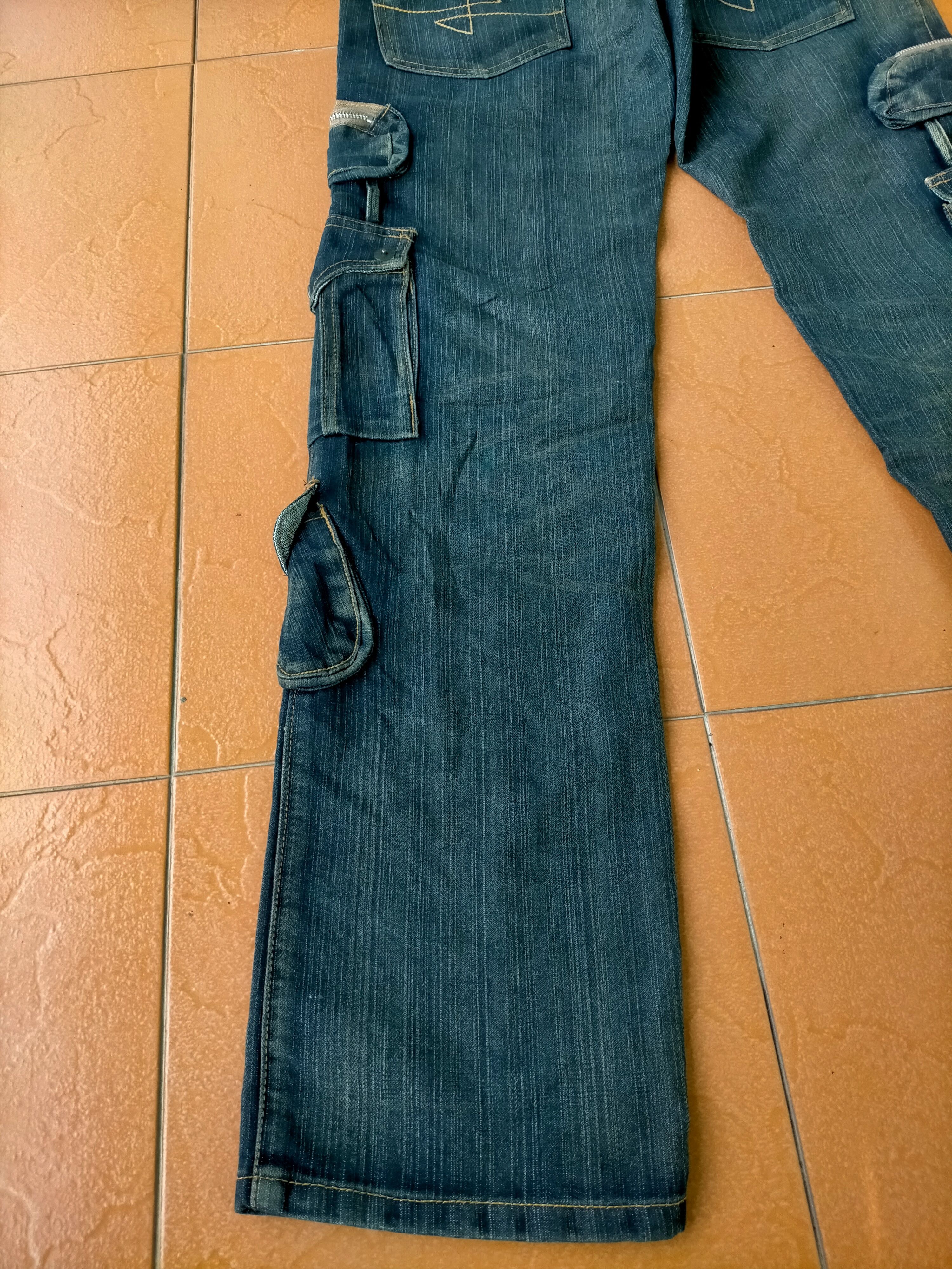 If Six Was Nine × Japanese Brand Jeans De Art Multipocket Cargo Punk Style Denim Pants Size US 32 / EU 48 - 15 Thumbnail