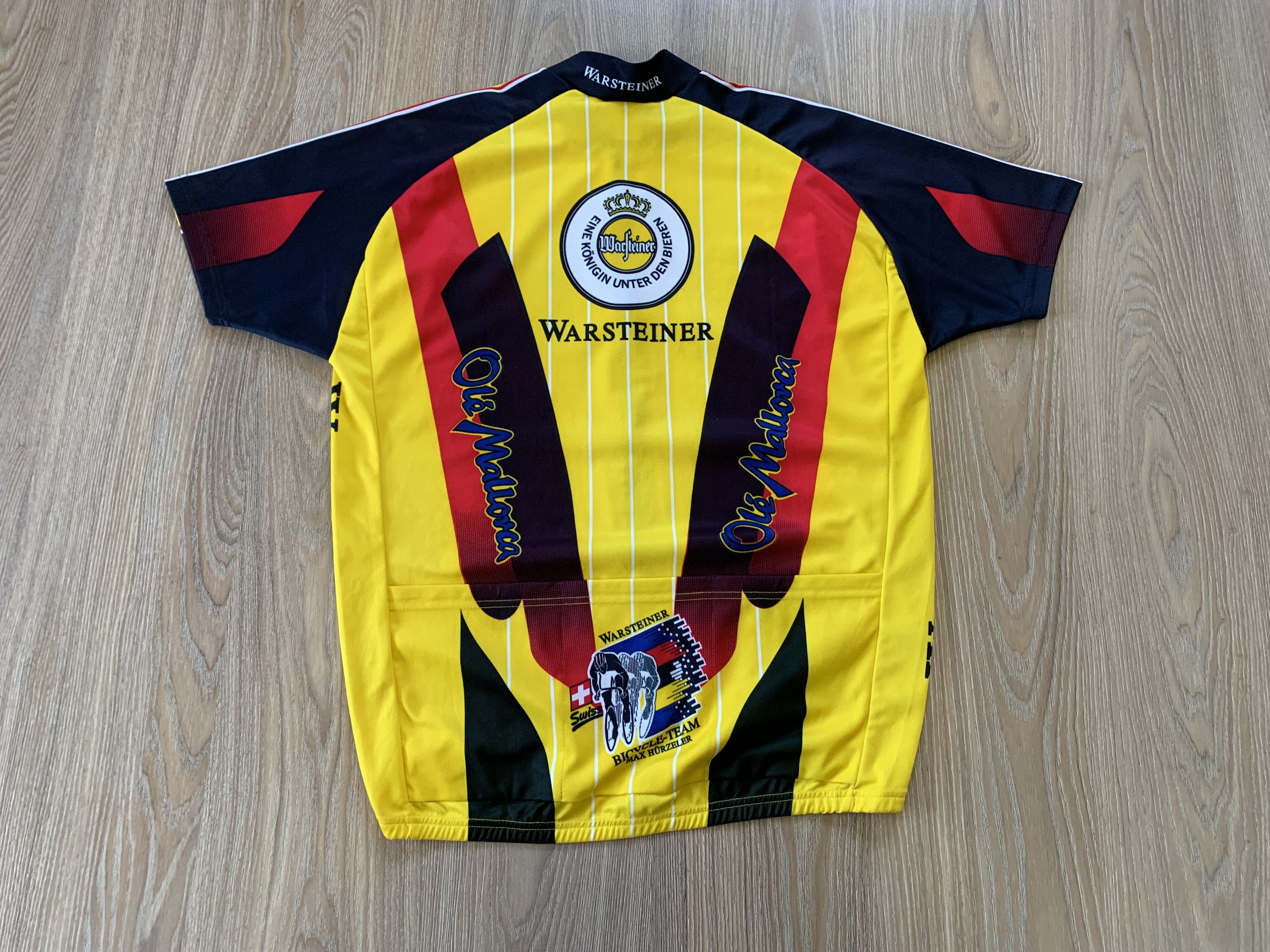 Bicycle × Sports Specialties Warsteiner Hurzeler Vintage Cycling Jersey Size US XL / EU 56 / 4 - 3 Thumbnail