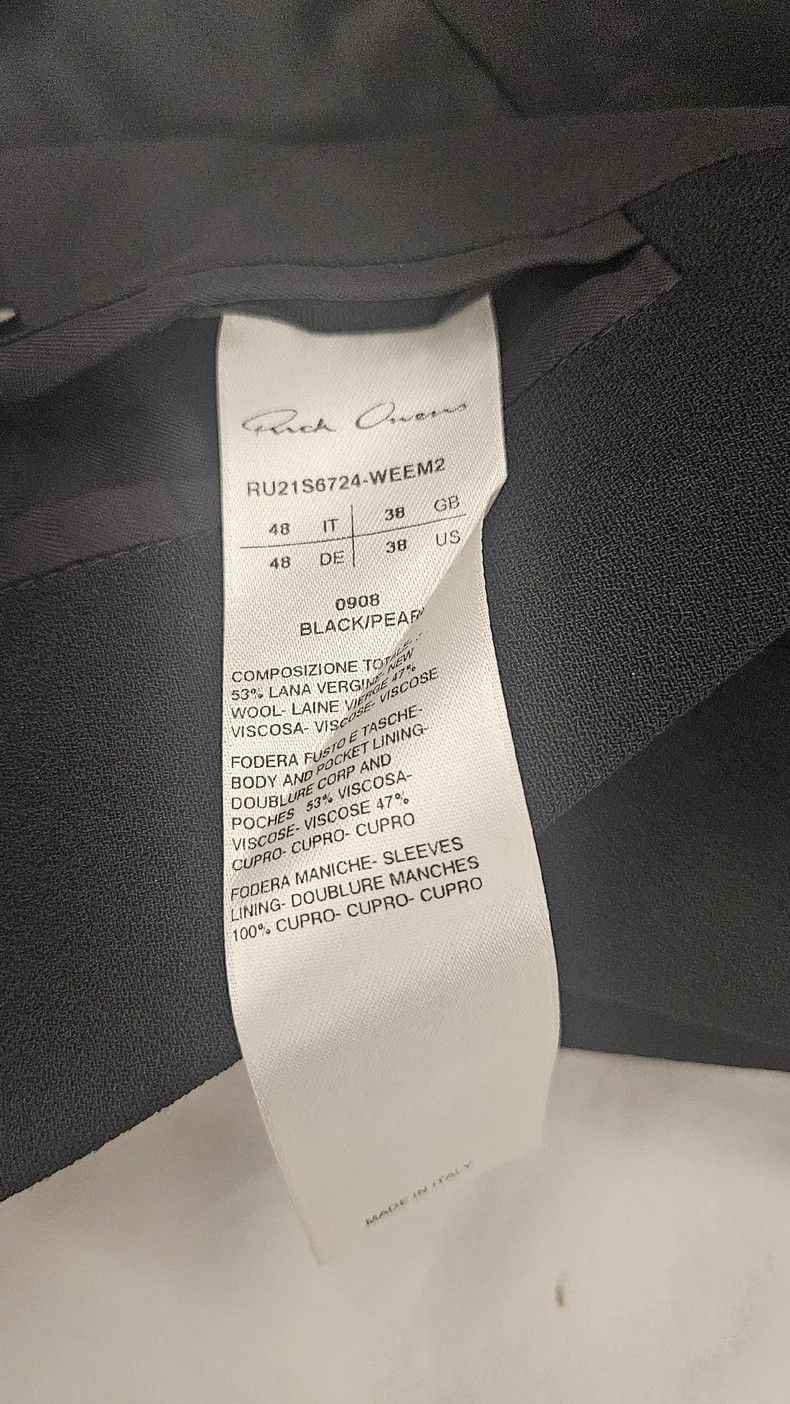 Rick Owens Rick Owens size 38 21 SS-stitched blazer jacket Size US M / EU 48-50 / 2 - 5 Thumbnail