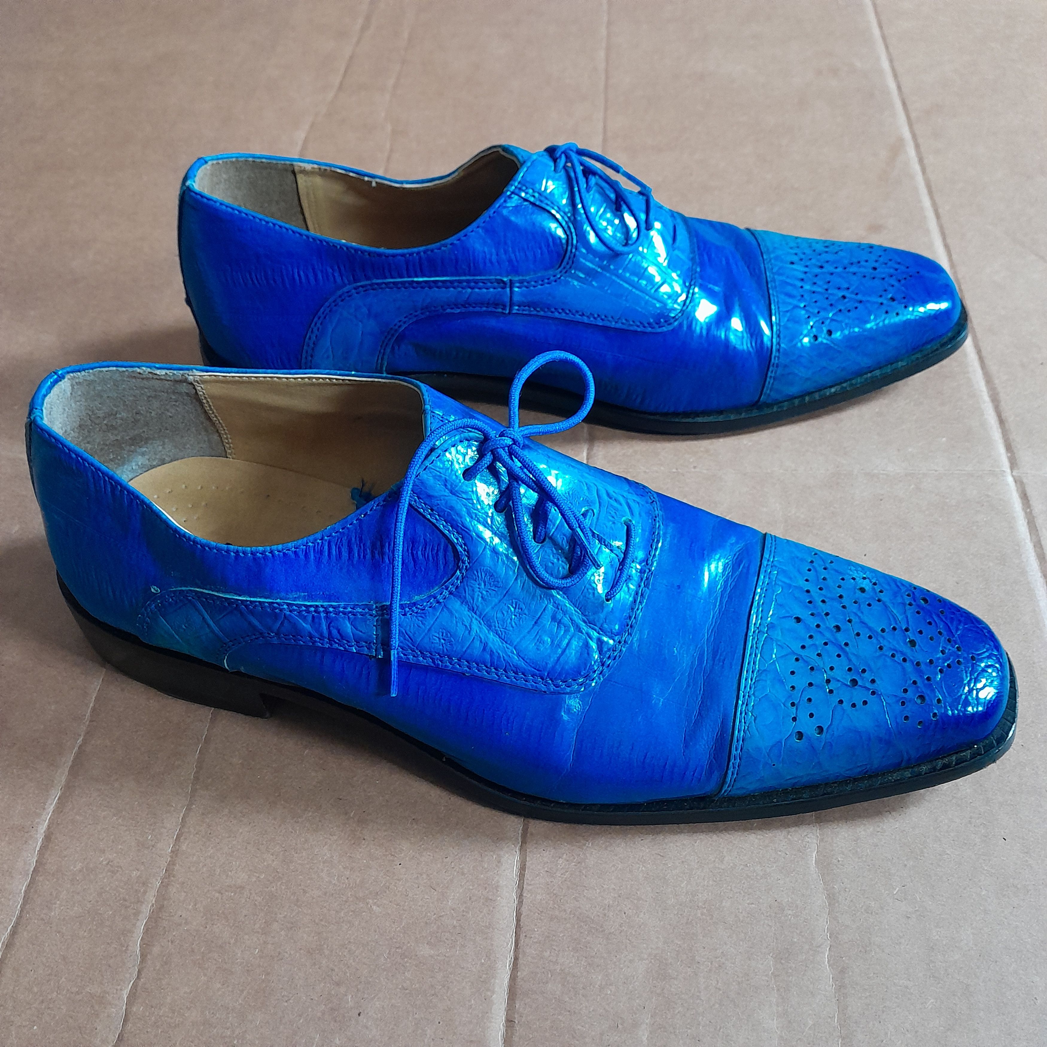 Other Liberty Men’s Exclusives LS1057 Dress Shoes Blue Size US 10.5 / EU 43-44 - 8 Thumbnail
