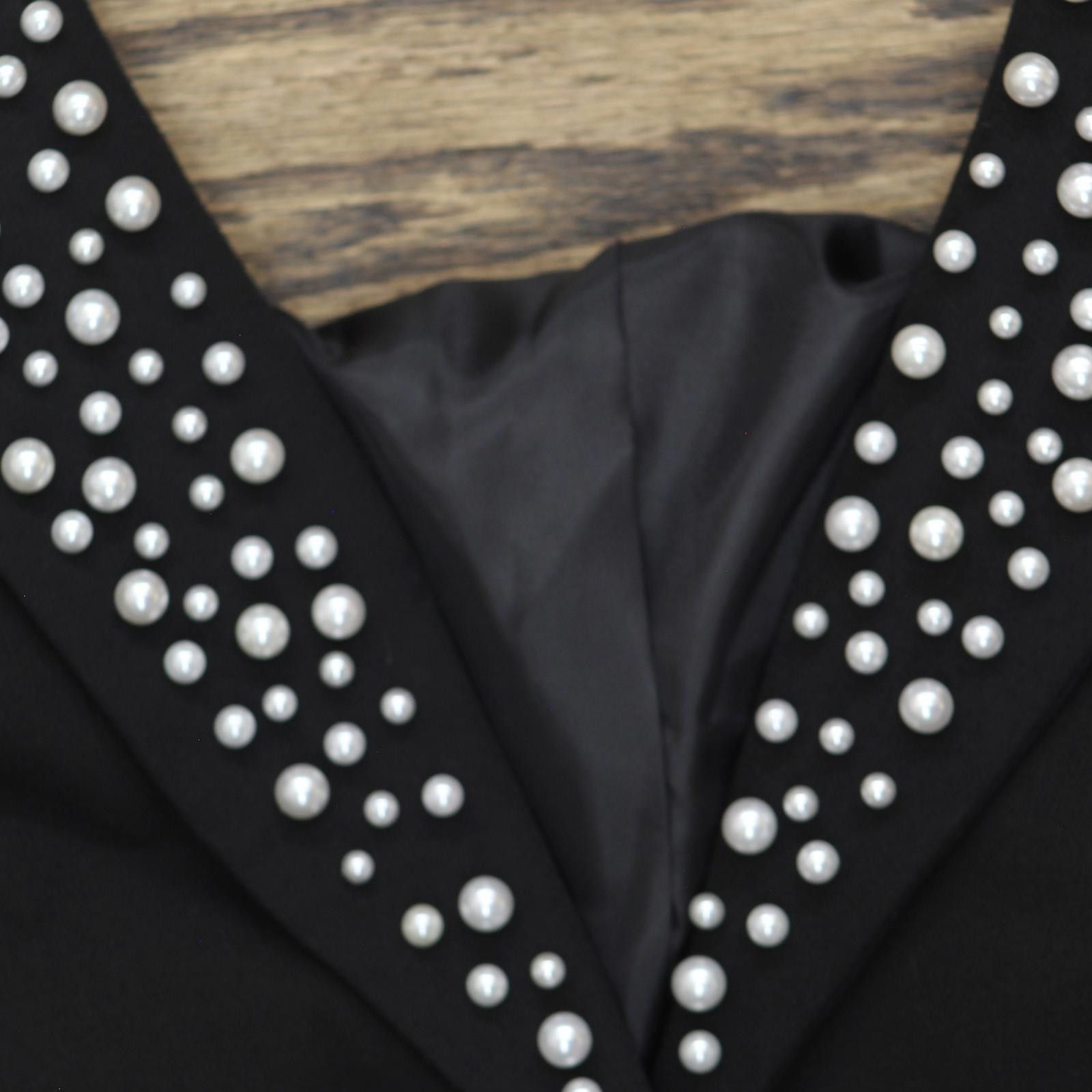 Karl Lagerfeld Nwt Karl Lagerfeld Paris 2-button Blazer Jacket Black 4 Size S / US 4 / IT 40 - 4 Thumbnail