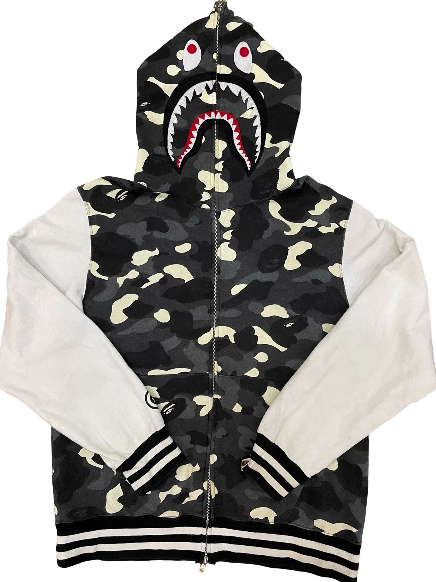 Bape A Bathing Ape Camo Shark Full Zip Hoodie Size XXL Size US XXL / EU 58 / 5 - 1 Thumbnail
