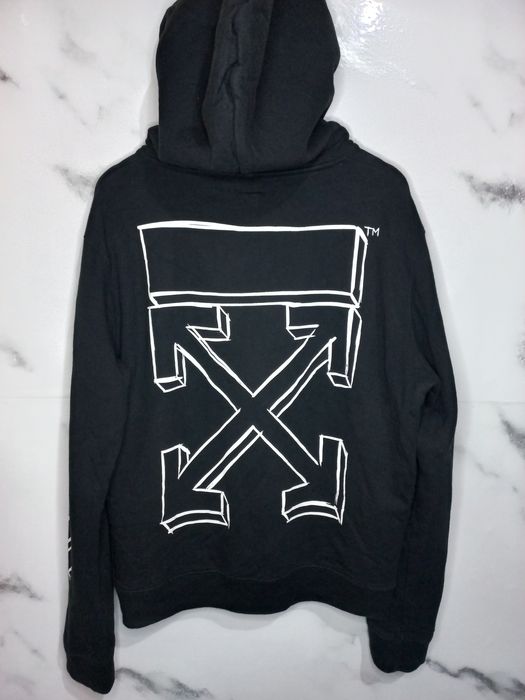 Black diagonal marker outlet arrows sweatshirt