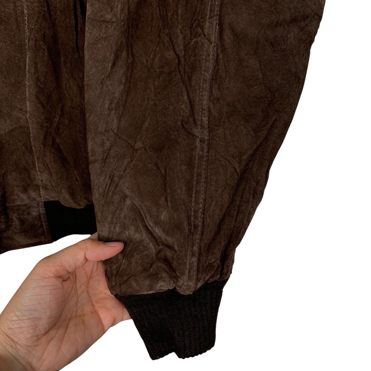 Vintage 90’s RIGO Sportswear Leather Bomber Jacket #2182-C96 Size US XXL / EU 58 / 5 - 13 Thumbnail