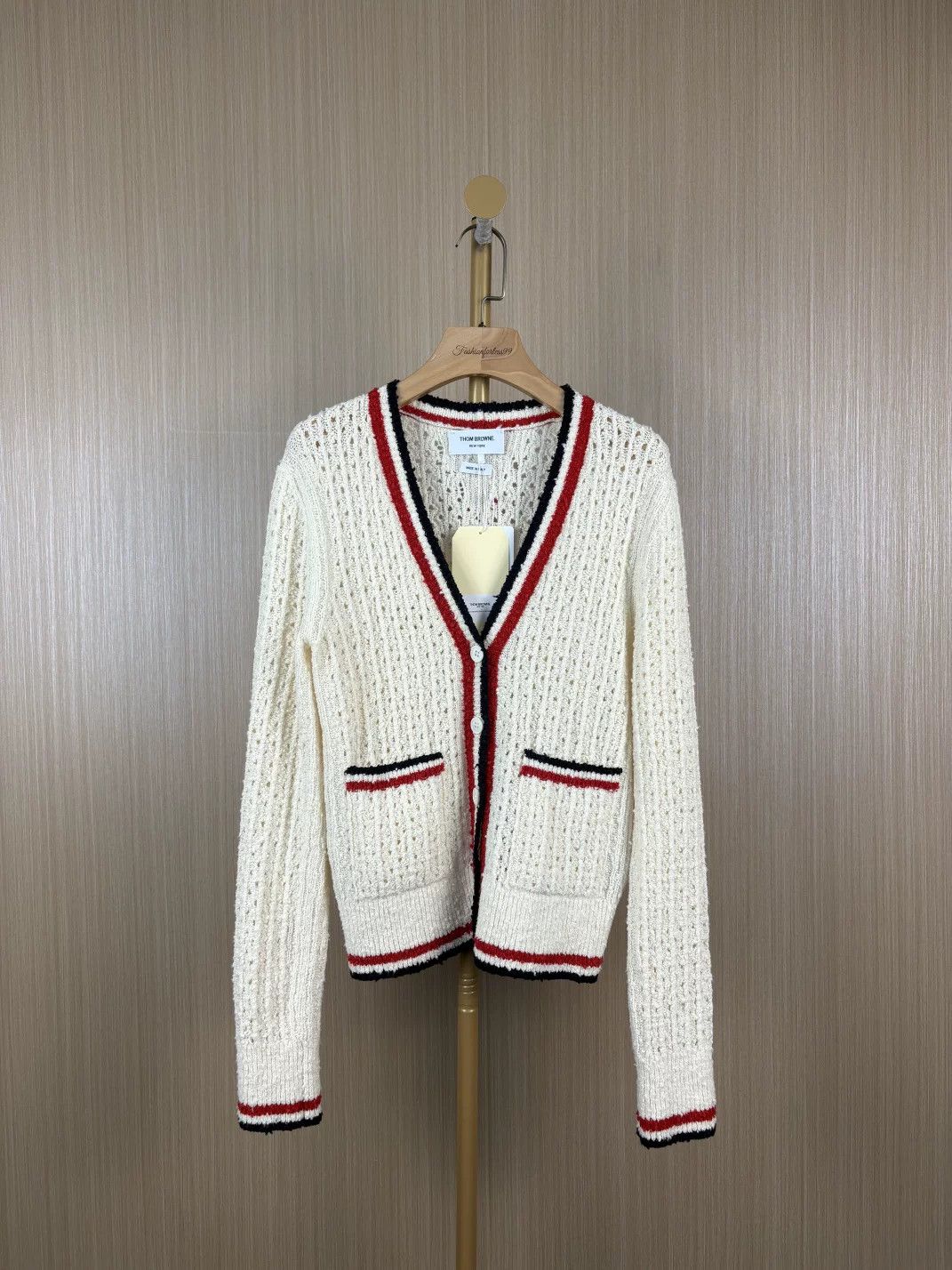 Thom Browne thom browne color-blocked knitted cardigan Size US M / EU 48-50 / 2 - 1 Thumbnail