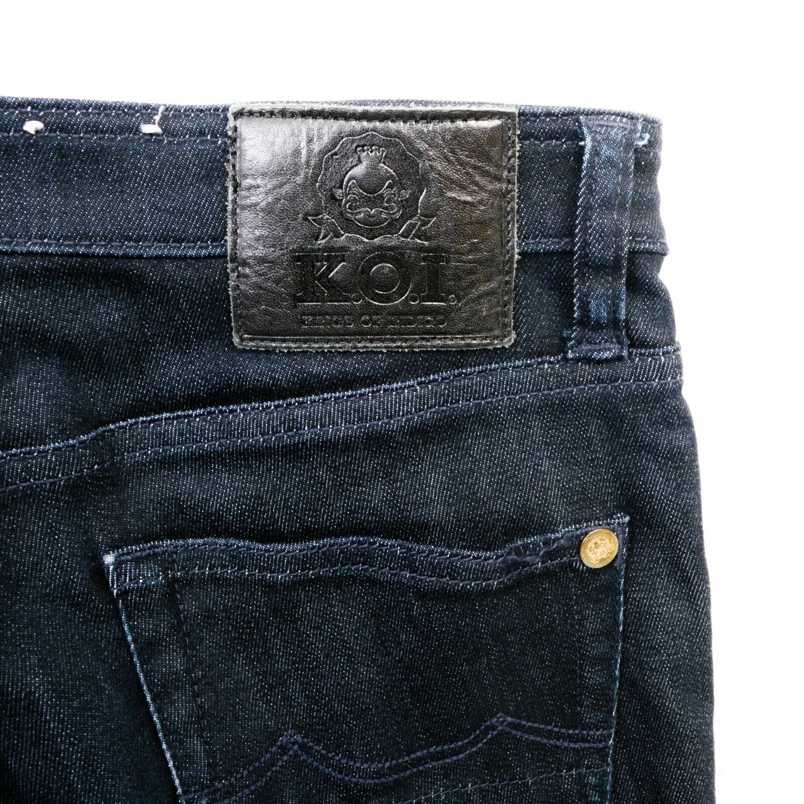 Kings Of Indigo Christina High Slim Womens W25 L30 Jeans Trousers Denim Size 25" / US 0 / IT 36 - 2 Thumbnail