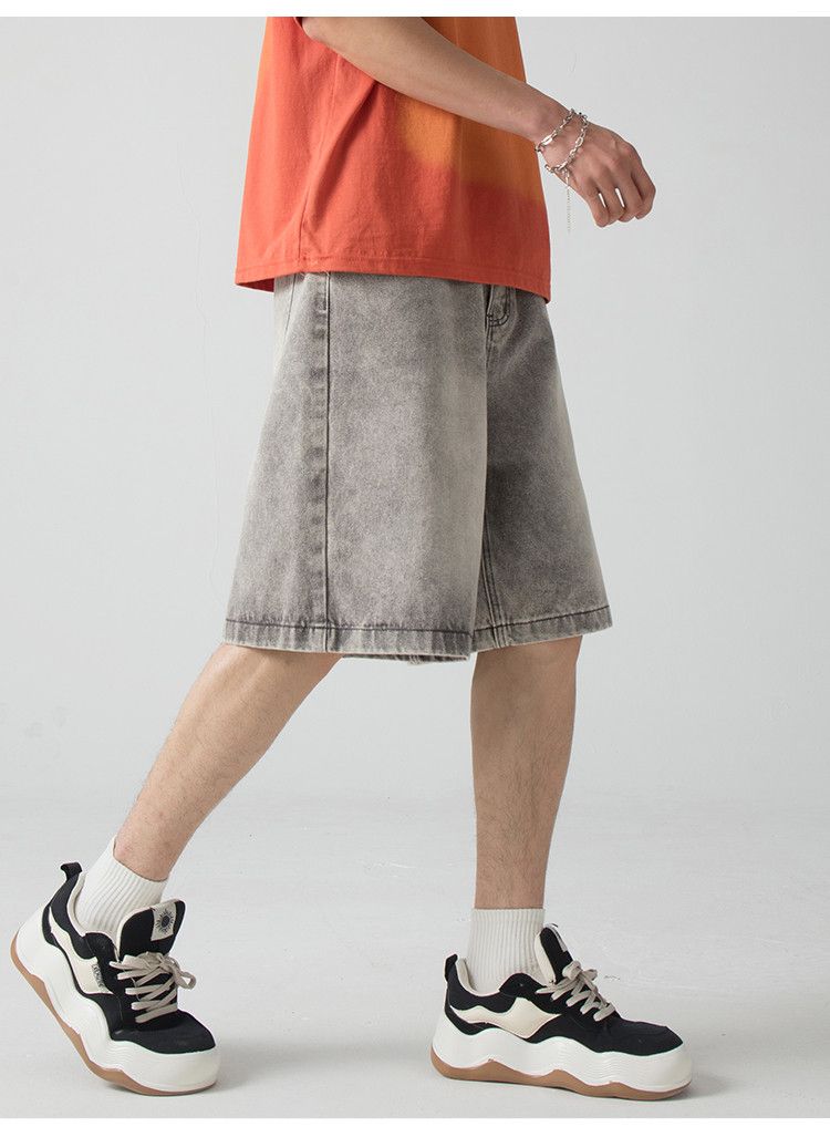 Japanese Brand × Jean Retro straight leg loose denim shorts Size US 32 / EU 48 - 3 Thumbnail