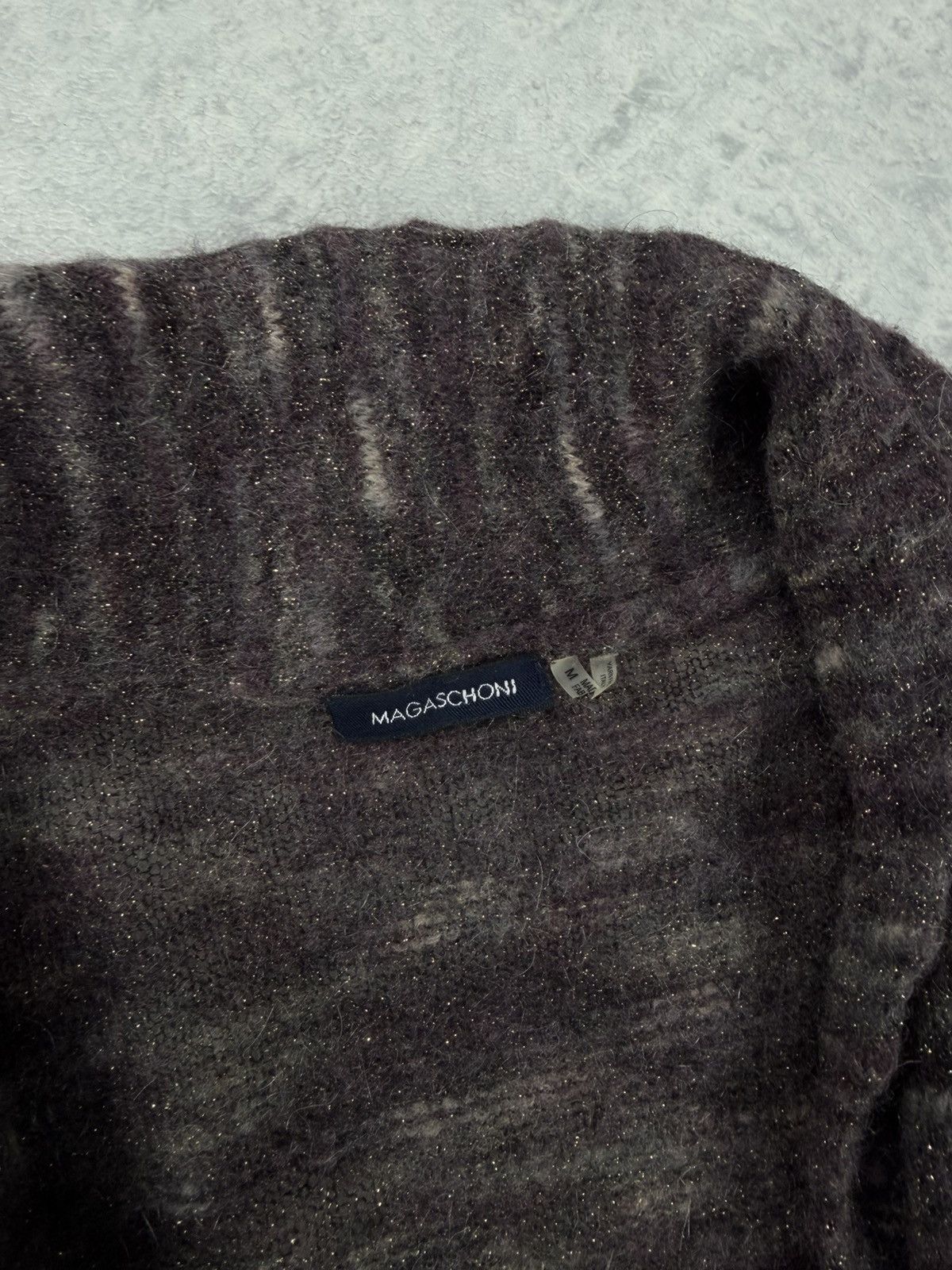 Magaschoni Magaschoni Wool/Mohair Knit Sweater Cardigan Size M Size M / US 6-8 / IT 42-44 - 6 Thumbnail