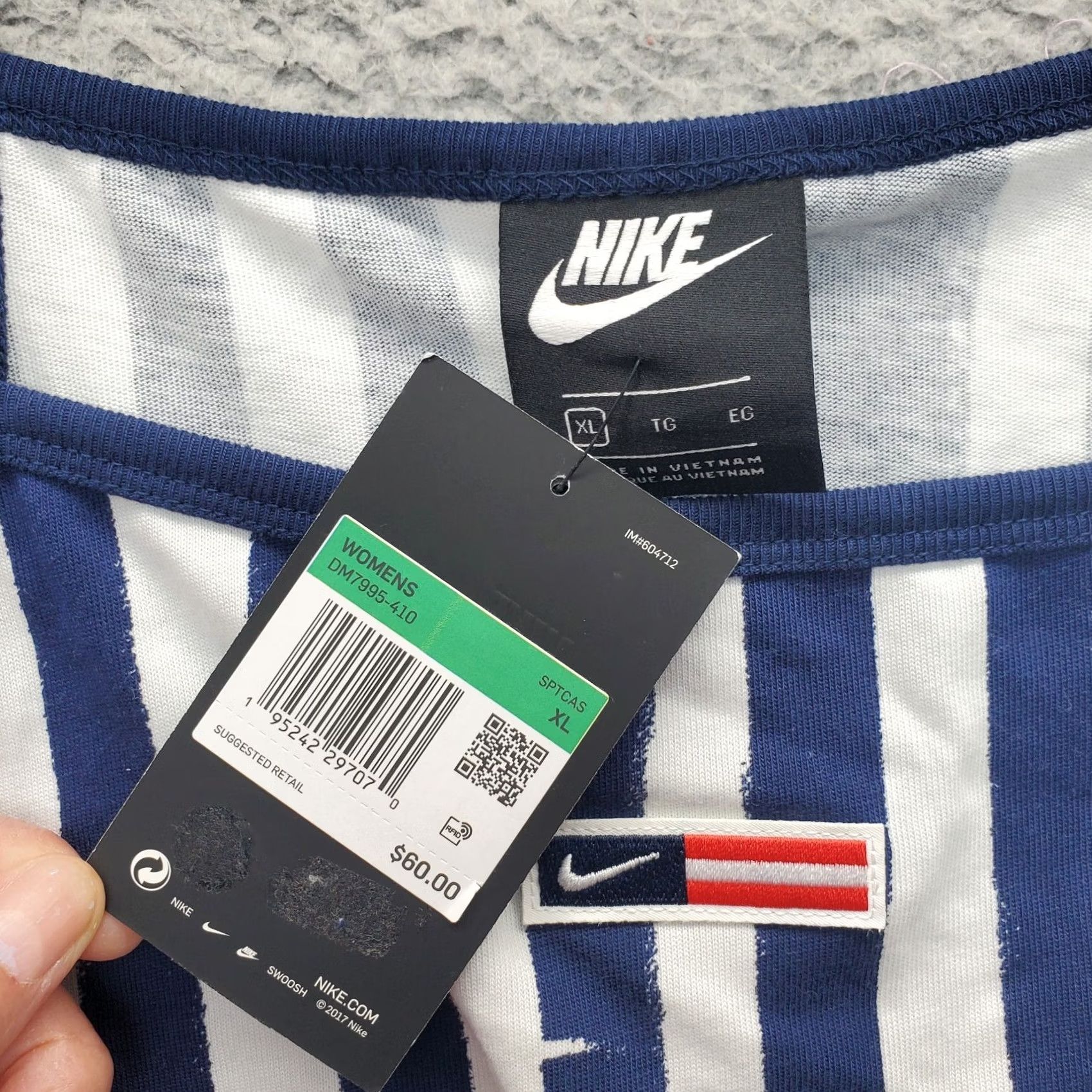 Nike Nike Cami Dress Womens Size XL Mult striped Red Spaghetti Strap Knee Length Sleeveless Size XL / US 12-14 / IT 48-50 - 5 Thumbnail