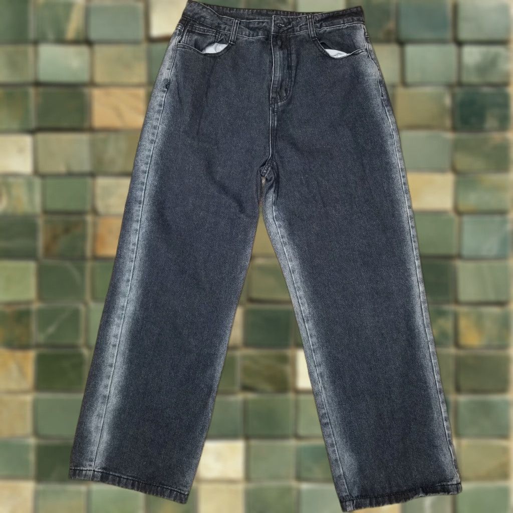 Vintage Dazy Jeans Womens XL Blue Denim Stretch High Rise Petite Seam Fade Wash Casual Size 40" / US 18 - 1 Thumbnail