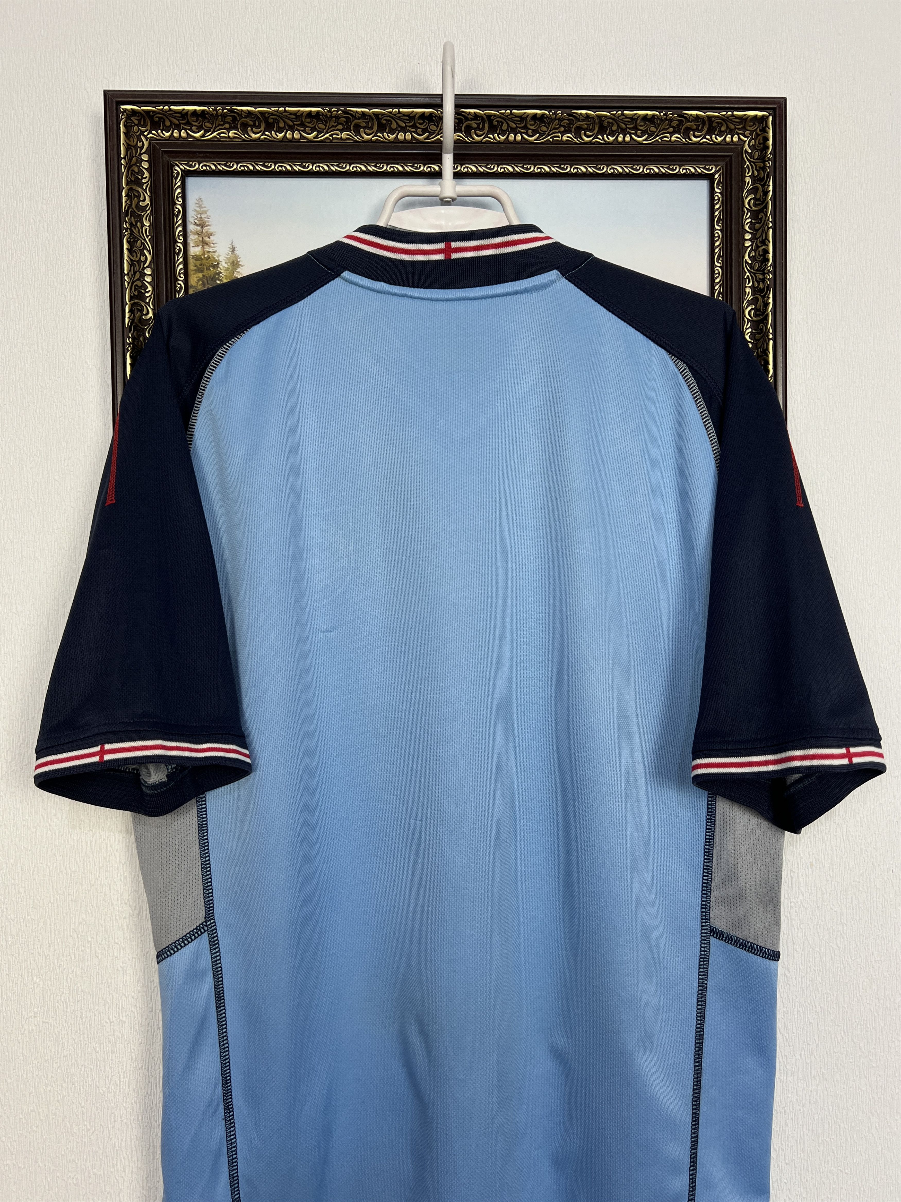 Umbro England Goalkeeper football shirt 2002 Soccer Jersey Trikot Size US L / EU 52-54 / 3 - 8 Thumbnail