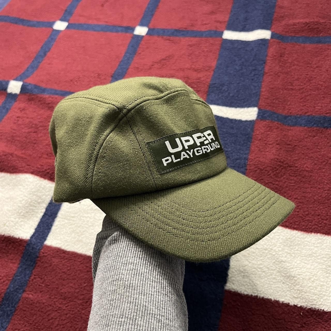 Upper Playground Upper Playground military olive green 5 panel hat cap L/XL Size ONE SIZE - 1 Thumbnail