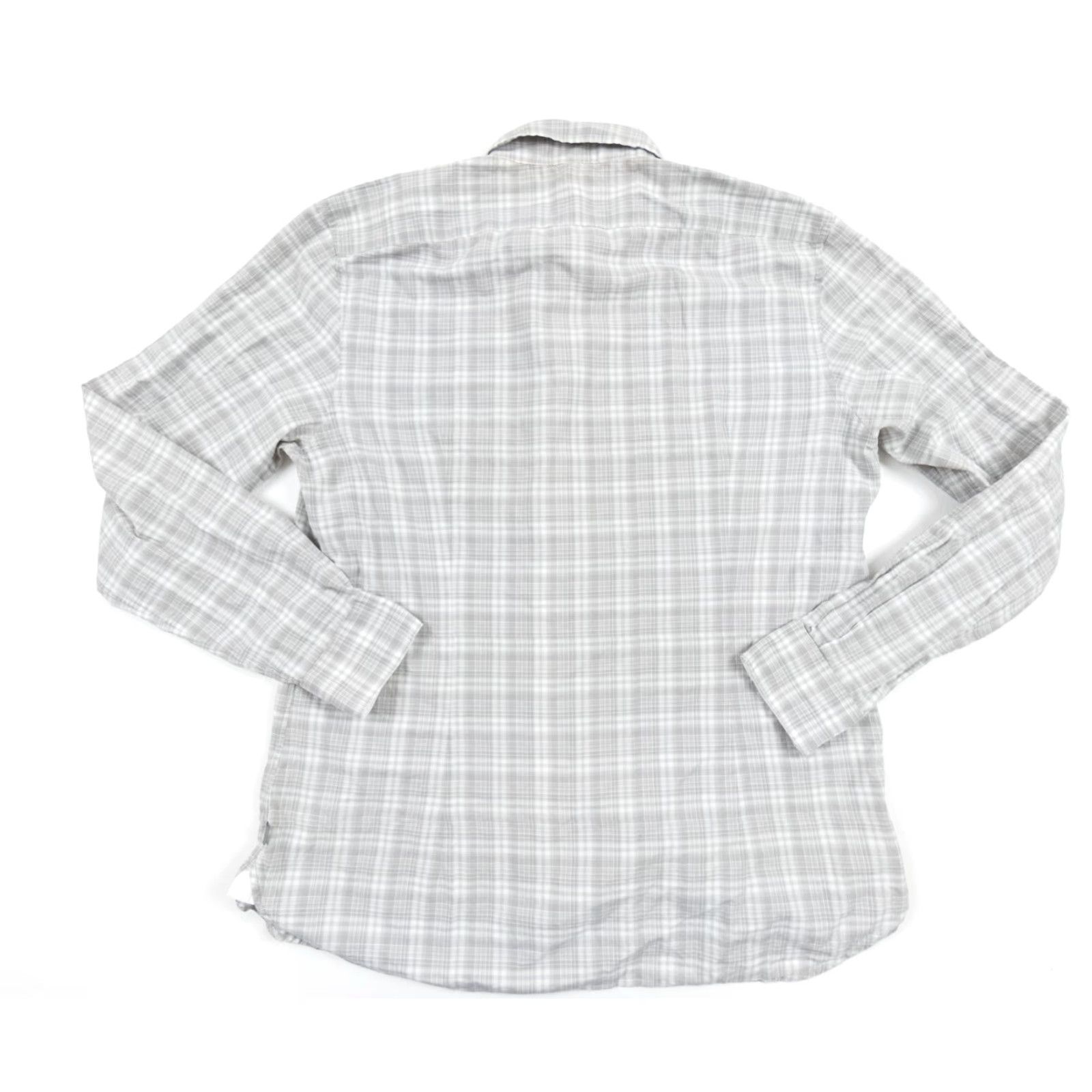 John Varvatos VINTAGE John Varvatos Men’s Button-Down Shirt Large Gray Long Sleeve Collared Cotton Country/Region of Manufacture: China (remove non-title) Size US L / EU 52-54 / 3 - 7 Thumbnail