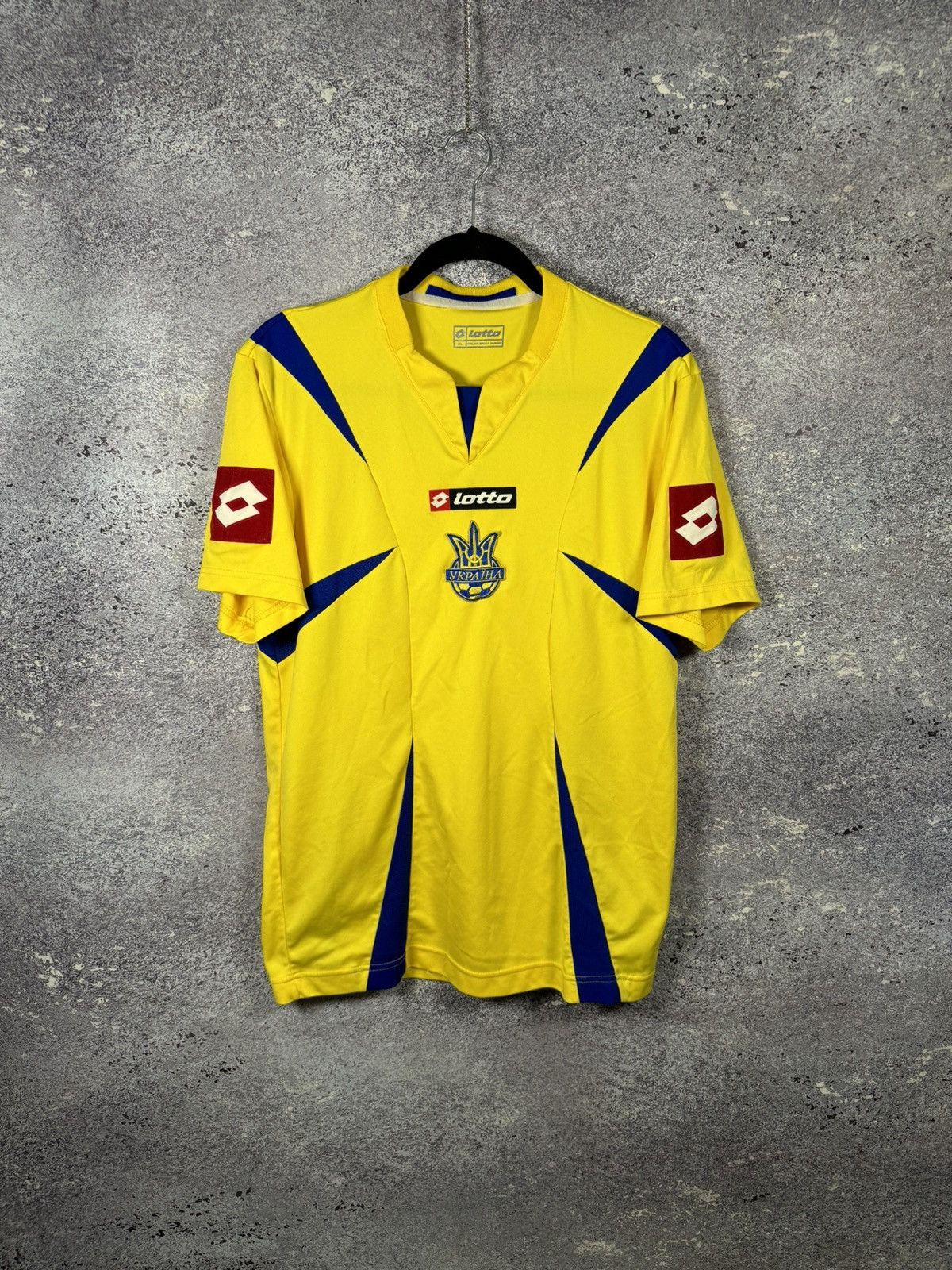 Lotto Sport × Vintage Vintage Ukraine National Team 2006 Lotto Soccer Jersey Large Size US L / EU 52-54 / 3 - 1 Thumbnail