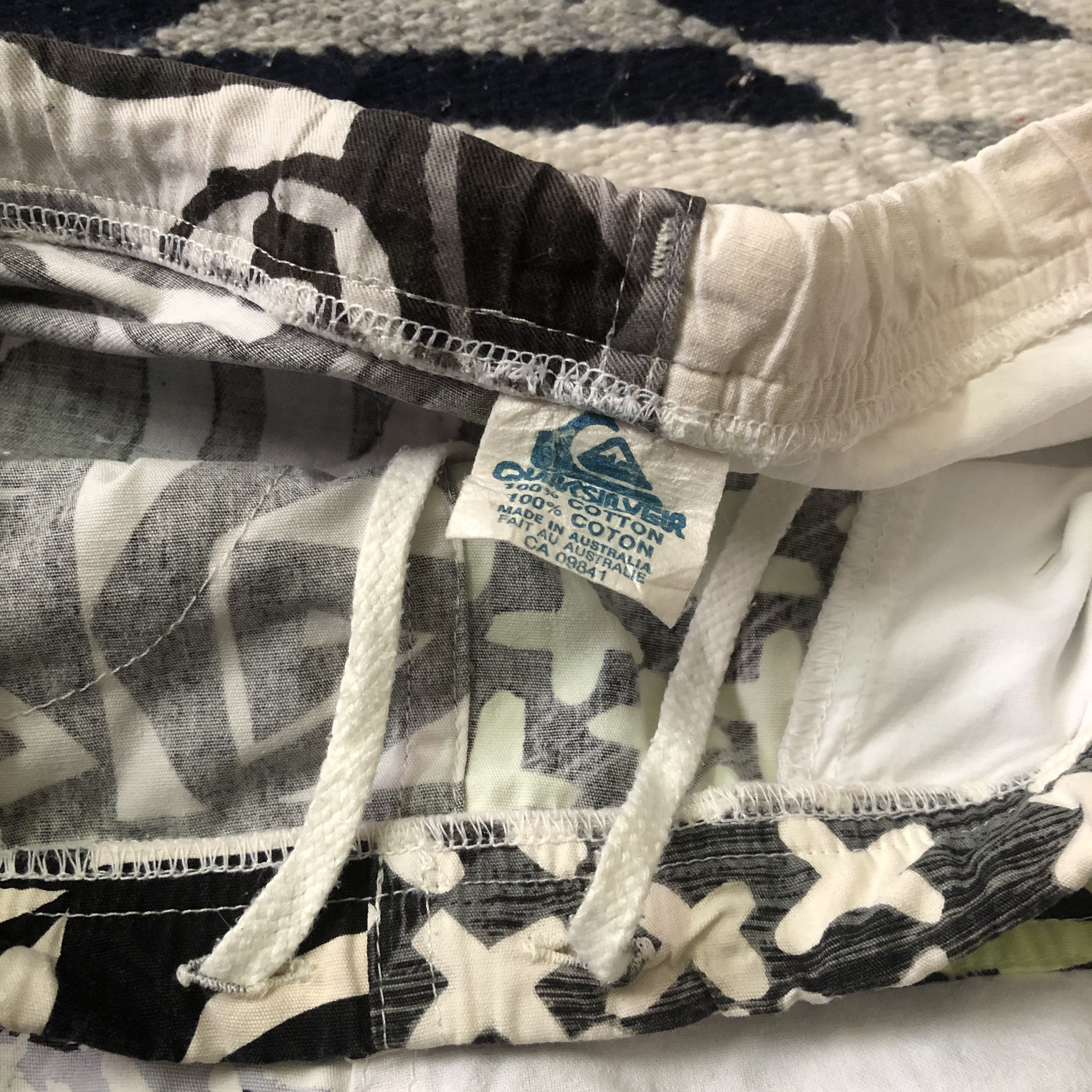 Quiksilver Vintage rare Quiksilver patch work surf shorts Size US 33 - 3 Thumbnail