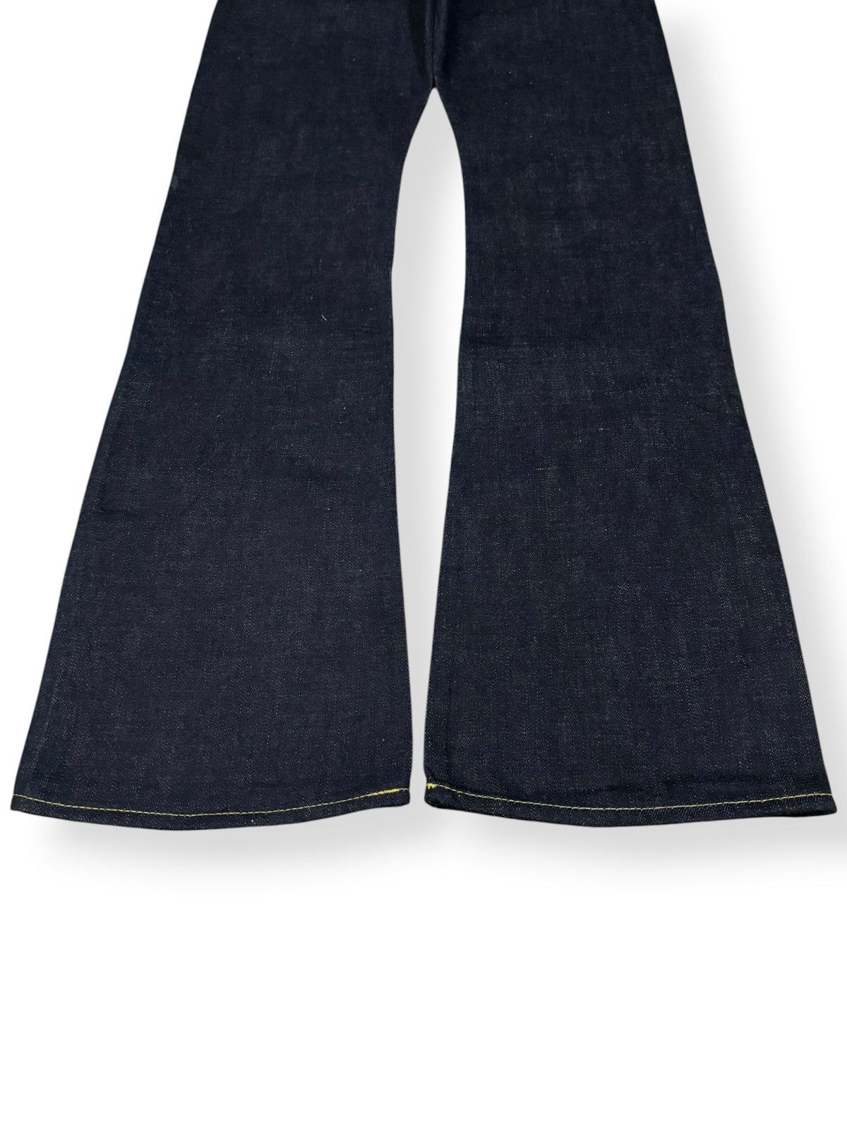 Tornado Mart Vintage Japanese Brand Jelado 15oz Raw Indigo Flare Jeans Size US 30 / EU 46 - 11 Thumbnail